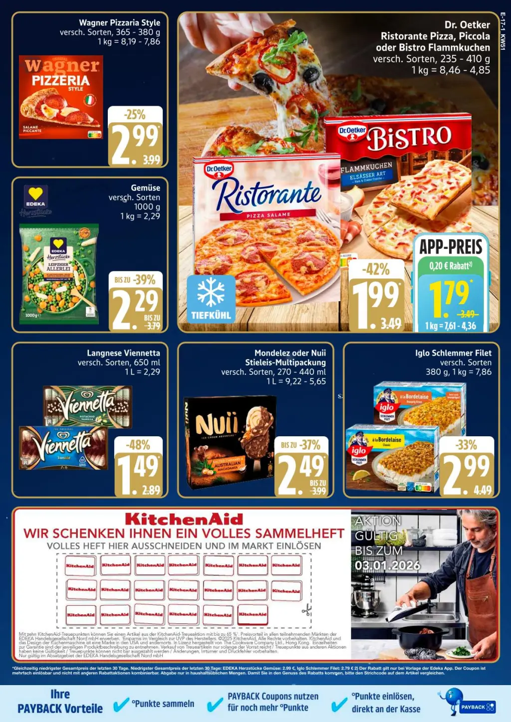 Edeka Prospekt KW51 mit aktuellen Angeboten und attraktiven Rabatten – günstige Lebensmittel, Sparen Sie bei Edeka Prospekt diese Woche!