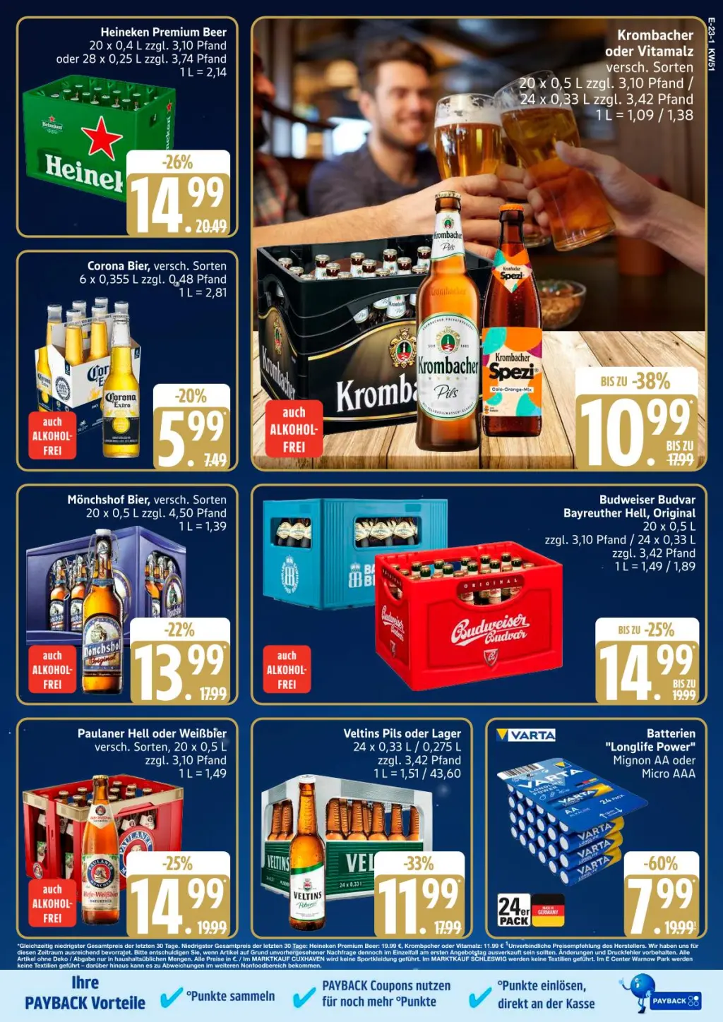 Edeka Prospekt KW51 mit aktuellen Angeboten und attraktiven Rabatten – günstige Lebensmittel, Sparen Sie bei Edeka Prospekt diese Woche!