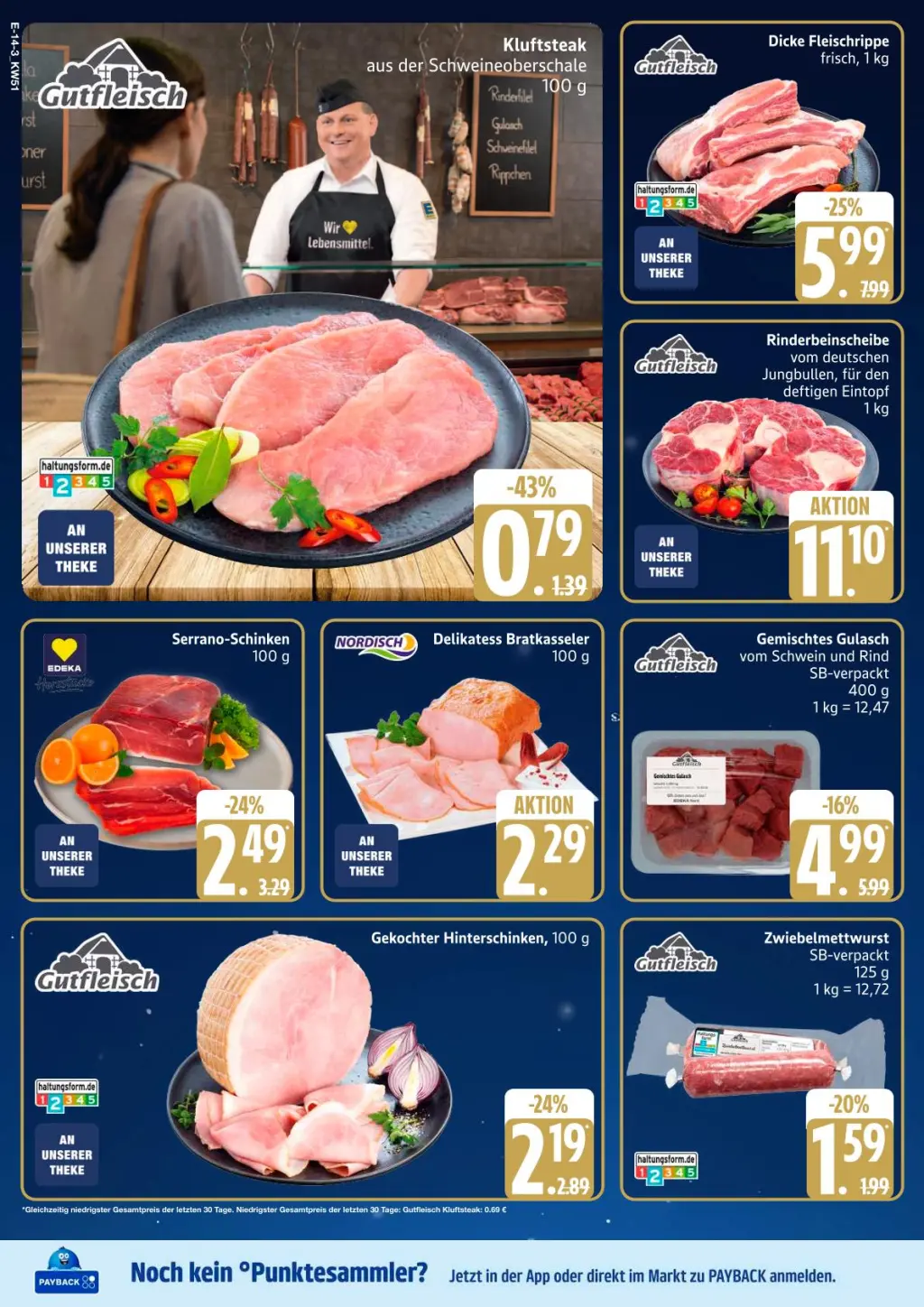 Edeka Prospekt KW51 mit aktuellen Angeboten und attraktiven Rabatten – günstige Lebensmittel, Sparen Sie bei Edeka Prospekt diese Woche!