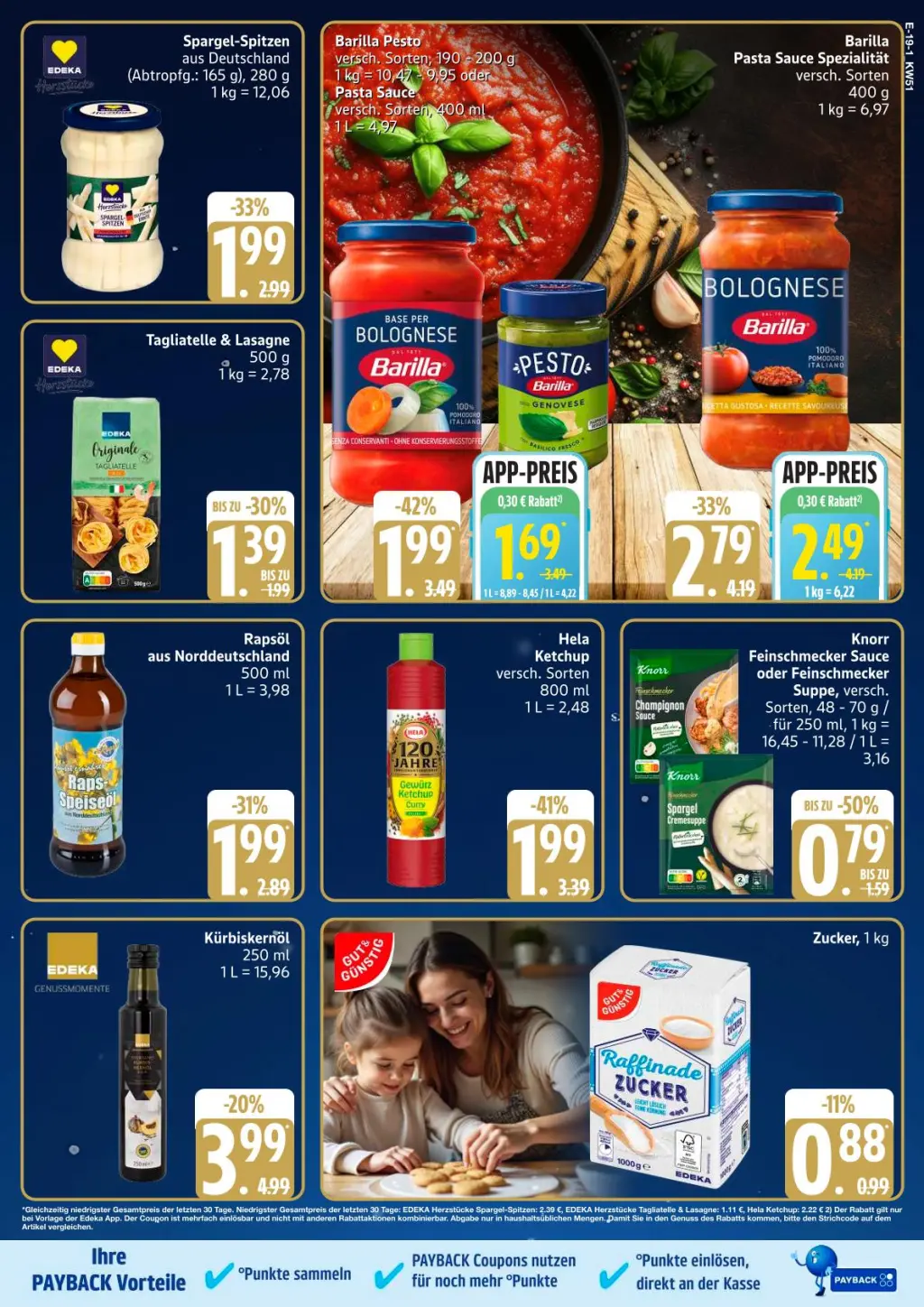 Edeka Prospekt KW51 mit aktuellen Angeboten und attraktiven Rabatten – günstige Lebensmittel, Sparen Sie bei Edeka Prospekt diese Woche!