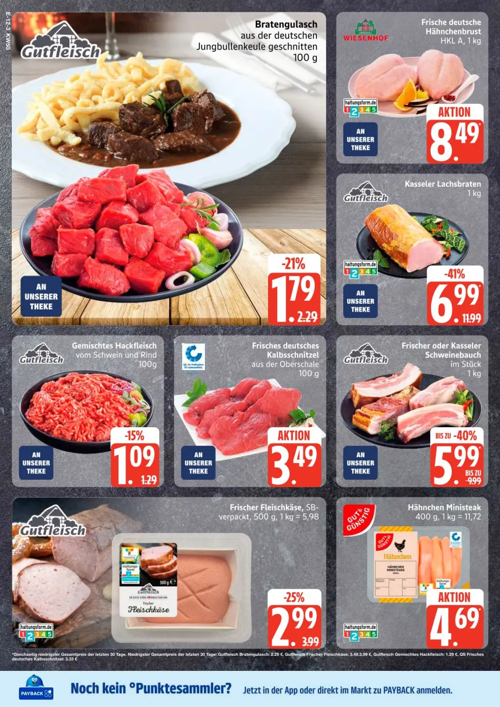 Edeka Prospekt KW50 mit aktuellen Angeboten und attraktiven Rabatten – günstige Lebensmittel, Sparen Sie bei Edeka Prospekt diese Woche!