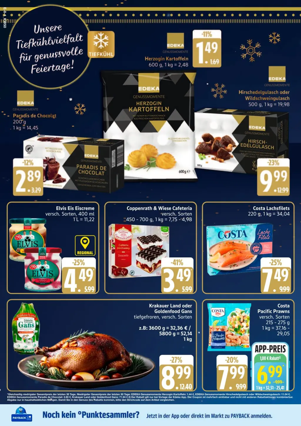 Edeka Prospekt KW50 mit aktuellen Angeboten und attraktiven Rabatten – günstige Lebensmittel, Sparen Sie bei Edeka Prospekt diese Woche!