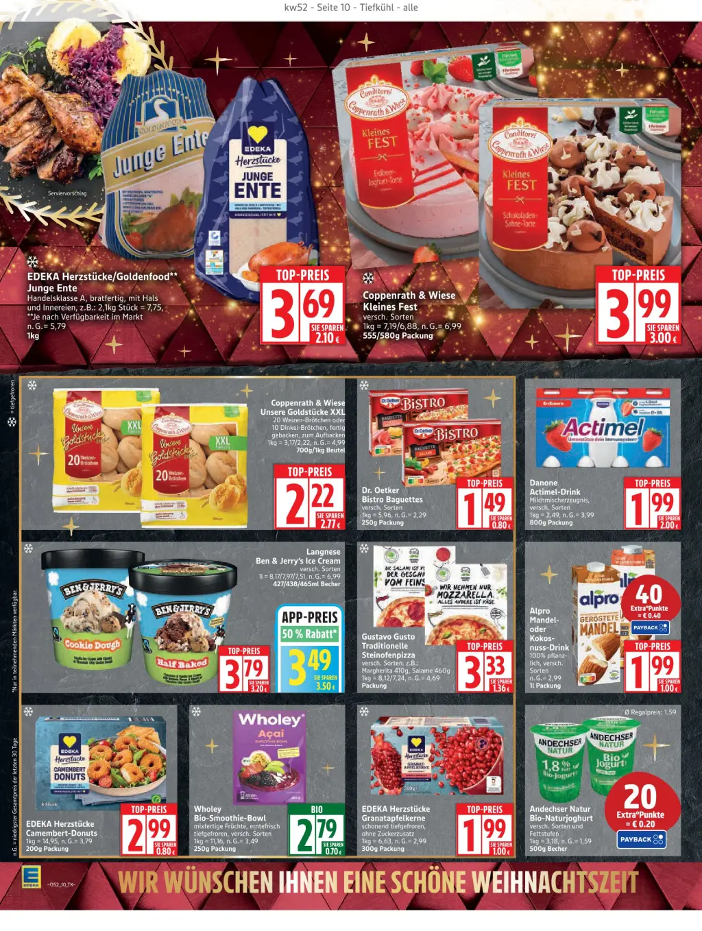 Edeka Prospekt KW52 mit aktuellen Angeboten und attraktiven Rabatten – günstige Lebensmittel, Sparen Sie bei Edeka Prospekt diese Woche!