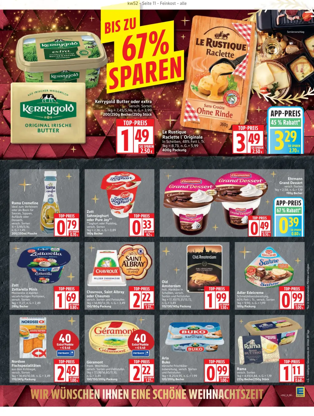Edeka Prospekt KW52 mit aktuellen Angeboten und attraktiven Rabatten – günstige Lebensmittel, Sparen Sie bei Edeka Prospekt diese Woche!