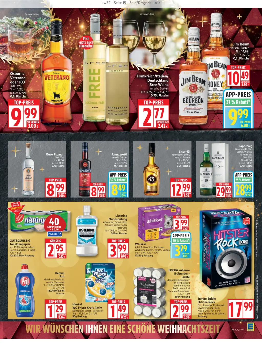 Edeka Prospekt KW52 mit aktuellen Angeboten und attraktiven Rabatten – günstige Lebensmittel, Sparen Sie bei Edeka Prospekt diese Woche!