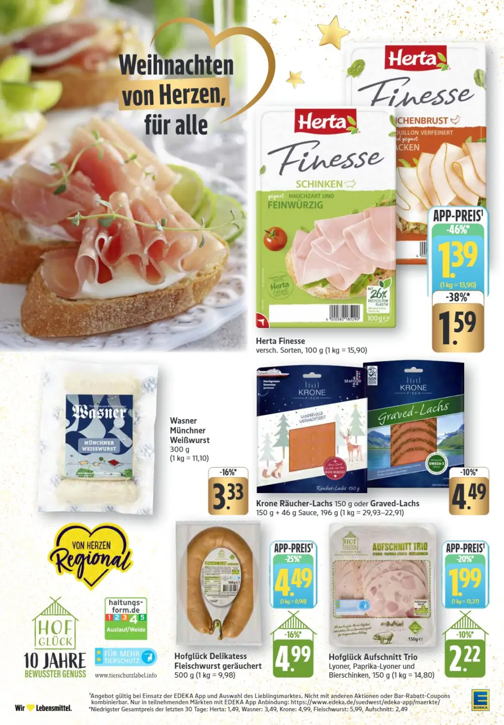 Edeka Prospekt KW50 mit aktuellen Angeboten und attraktiven Rabatten – günstige Lebensmittel, Sparen Sie bei Edeka Prospekt diese Woche!