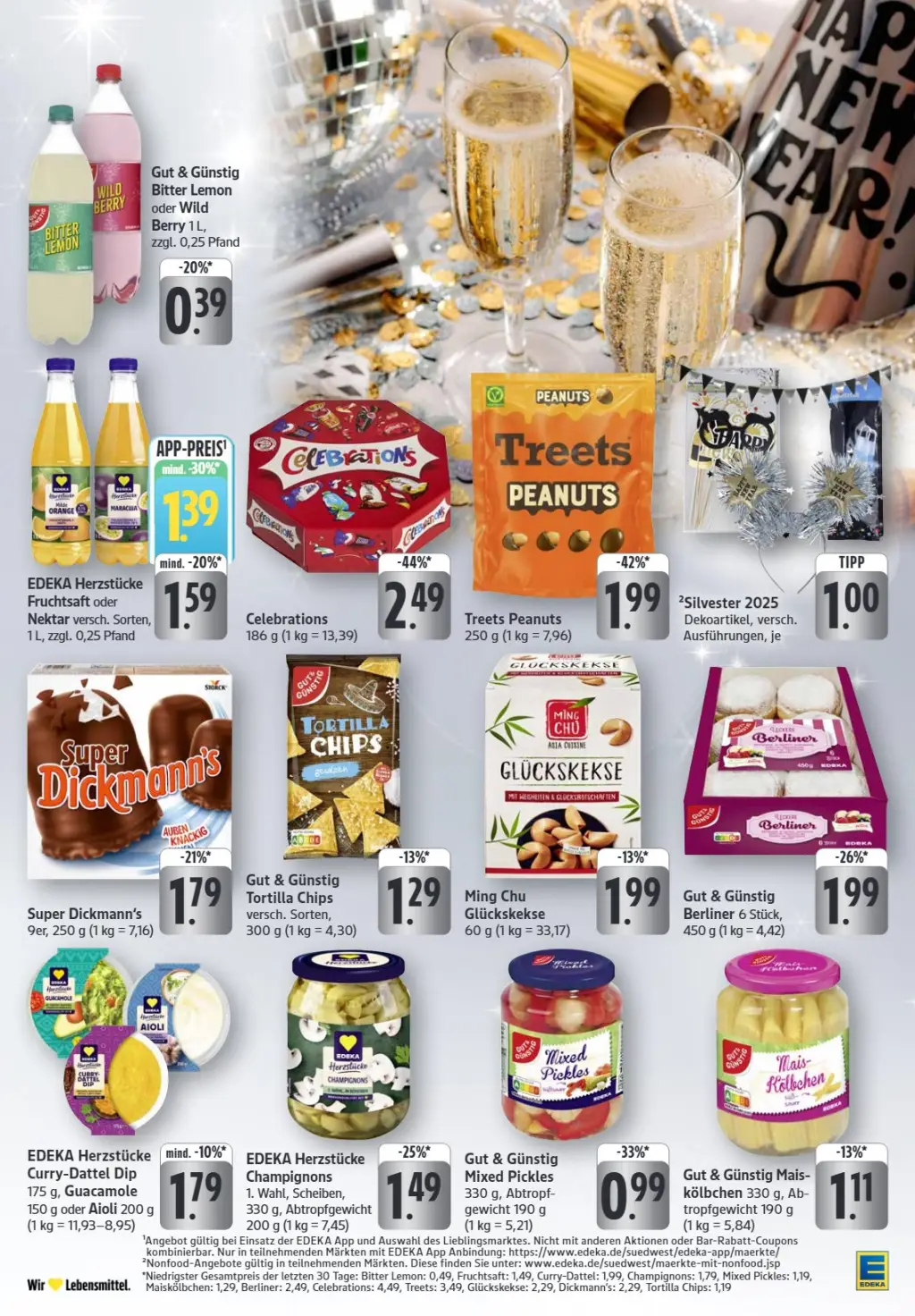 Edeka Prospekt KW01 mit aktuellen Angeboten und attraktiven Rabatten – günstige Lebensmittel, Sparen Sie bei Edeka Prospekt diese Woche!