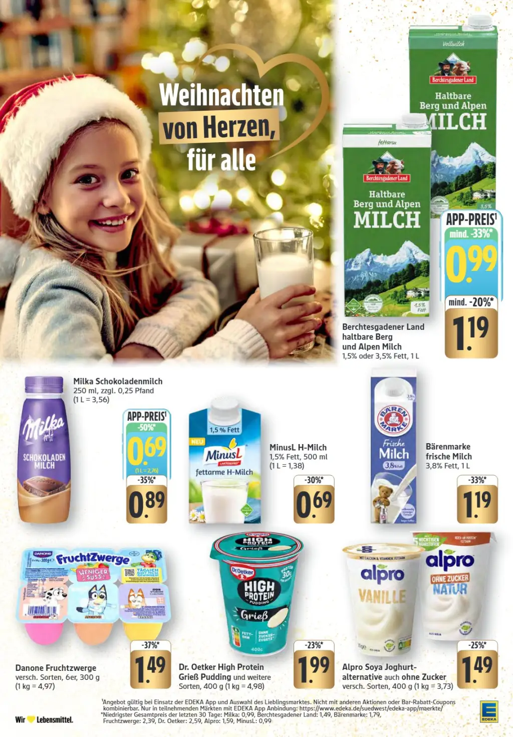 Edeka Prospekt KW50 mit aktuellen Angeboten und attraktiven Rabatten – günstige Lebensmittel, Sparen Sie bei Edeka Prospekt diese Woche!
