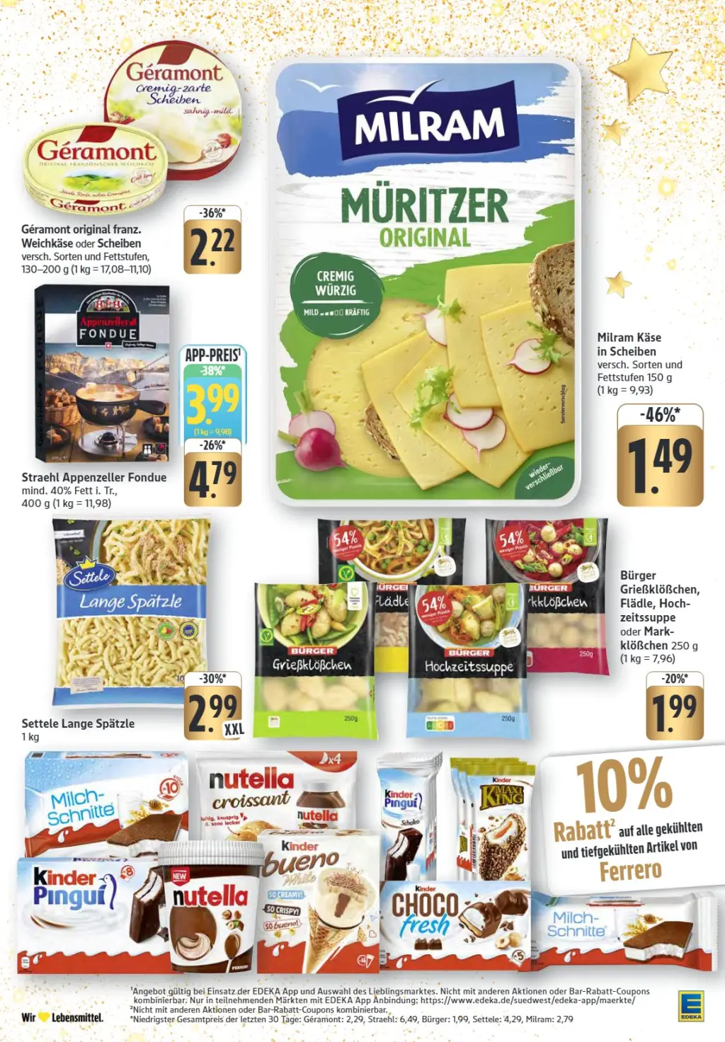 Edeka Prospekt KW50 mit aktuellen Angeboten und attraktiven Rabatten – günstige Lebensmittel, Sparen Sie bei Edeka Prospekt diese Woche!