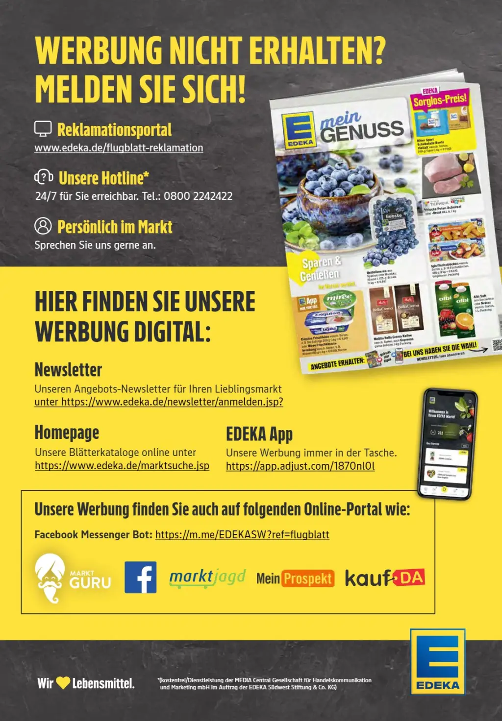 Edeka Prospekt KW50 mit aktuellen Angeboten und attraktiven Rabatten – günstige Lebensmittel, Sparen Sie bei Edeka Prospekt diese Woche!