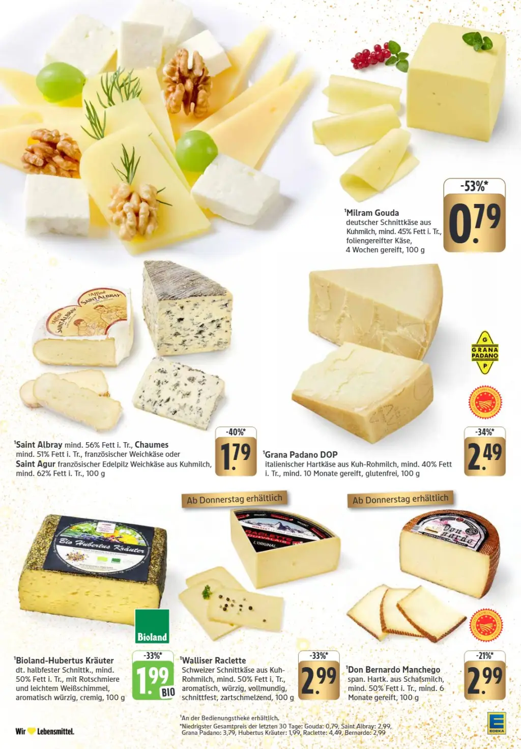 Edeka Prospekt KW50 mit aktuellen Angeboten und attraktiven Rabatten – günstige Lebensmittel, Sparen Sie bei Edeka Prospekt diese Woche!