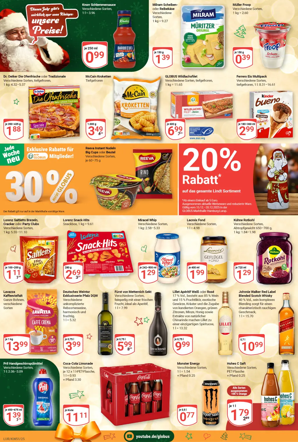 Globus Prospekt KW51 mit aktuellen Angeboten und attraktiven Rabatten – günstige Lebensmittel, Sparen Sie bei Globus Prospekt diese Woche! Globus Prospekt KW51 mit aktuellen Angeboten und attraktiven Rabatten – günstige Lebensmittel, Sparen Sie bei Globus Prospekt diese Woche!