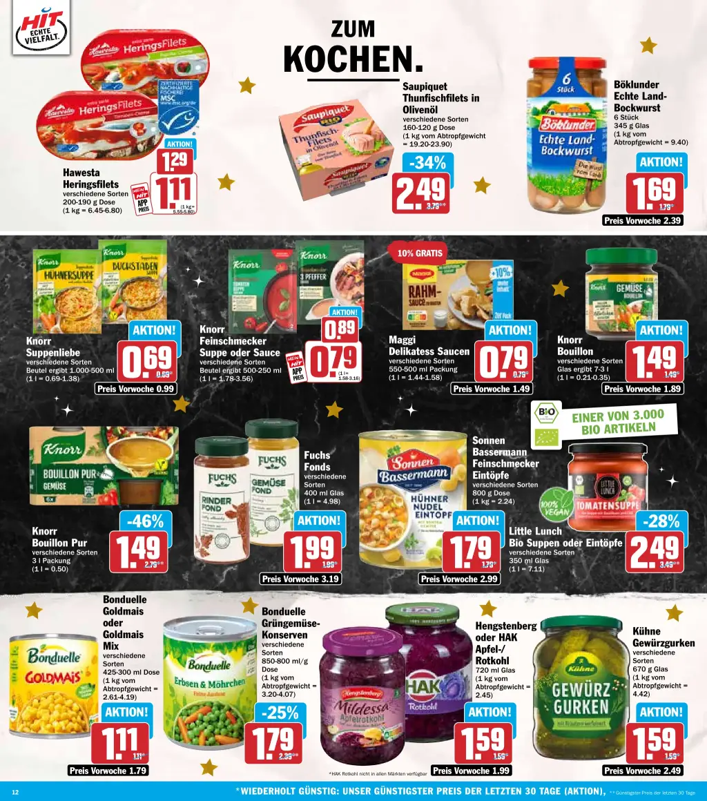 Hit Prospekt KW50 mit aktuellen Angeboten und attraktiven Rabatten – günstige Lebensmittel, Sparen Sie bei Hit Prospekt diese Woche!