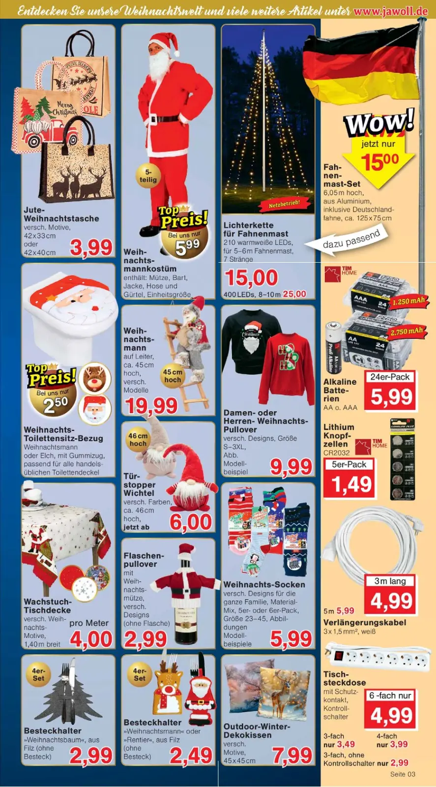 Jawoll Prospekt KW51 mit aktuellen Angeboten und attraktiven Rabatten – günstige Lebensmittel, Sparen Sie bei Jawoll Prospekt diese Woche!