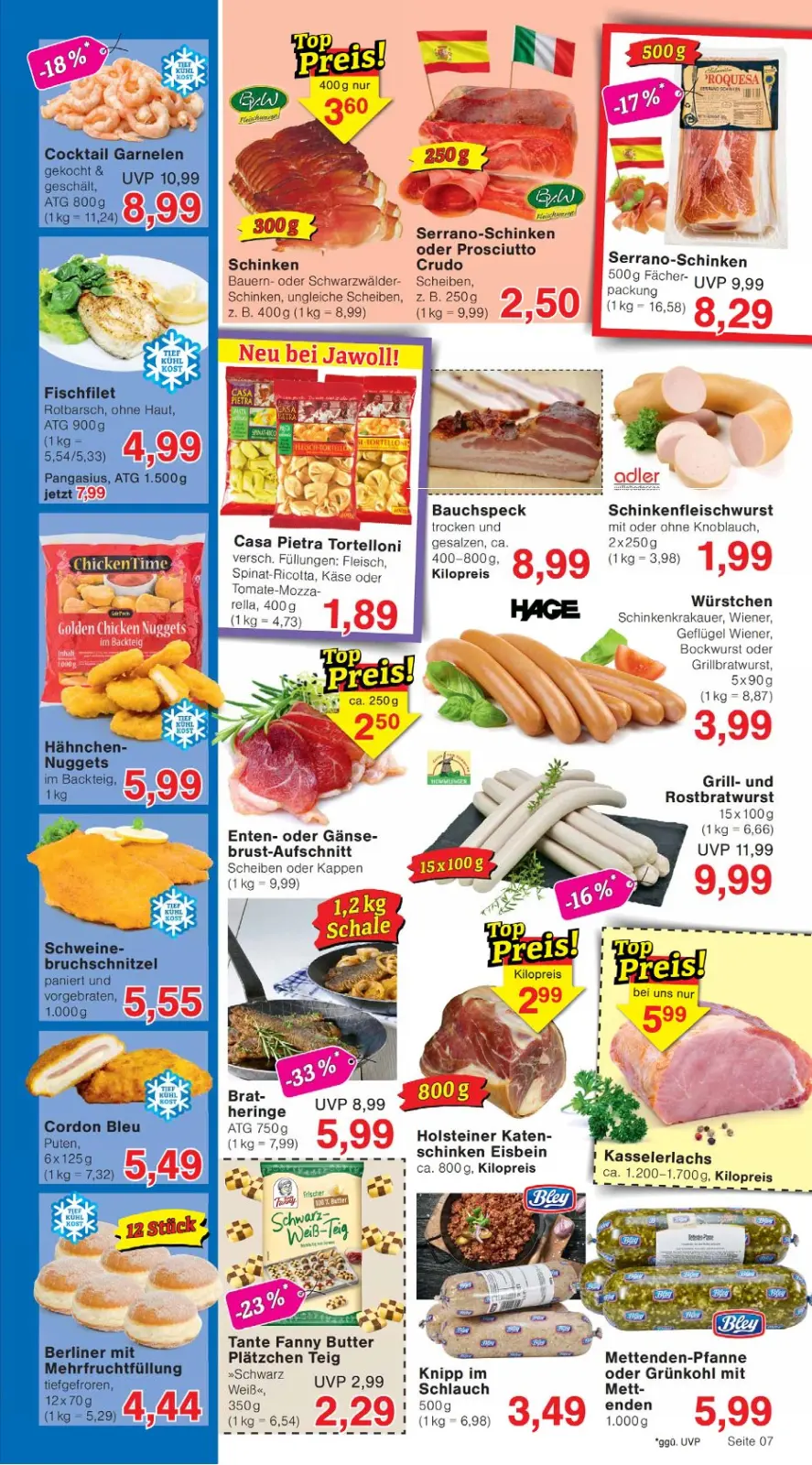 Jawoll Prospekt KW51 mit aktuellen Angeboten und attraktiven Rabatten – günstige Lebensmittel, Sparen Sie bei Jawoll Prospekt diese Woche!