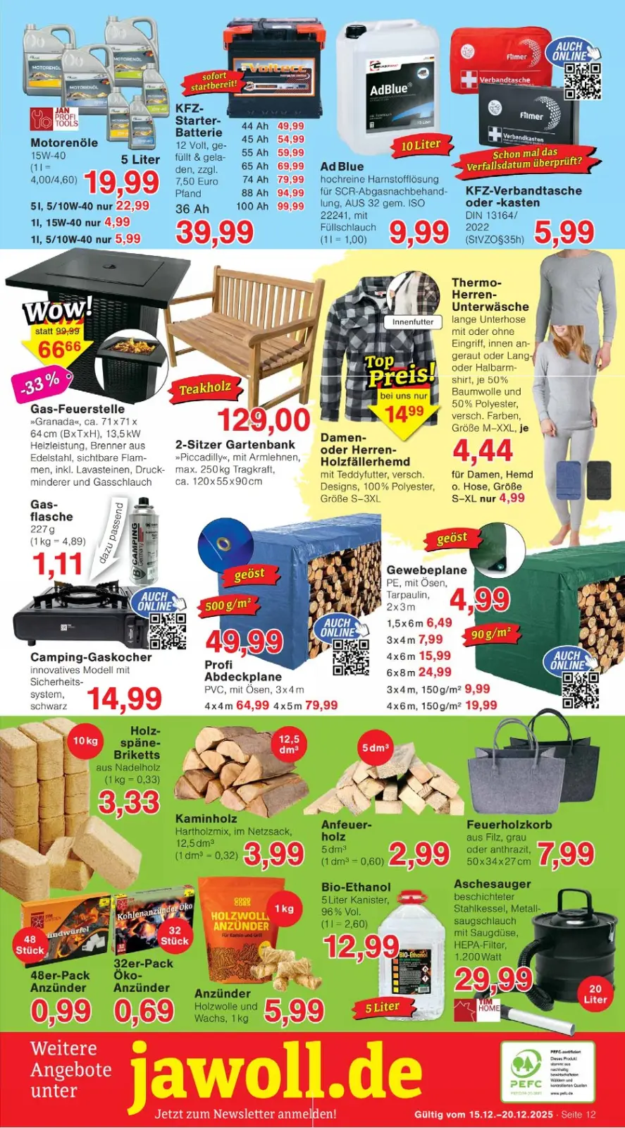 Jawoll Prospekt KW51 mit aktuellen Angeboten und attraktiven Rabatten – günstige Lebensmittel, Sparen Sie bei Jawoll Prospekt diese Woche!
