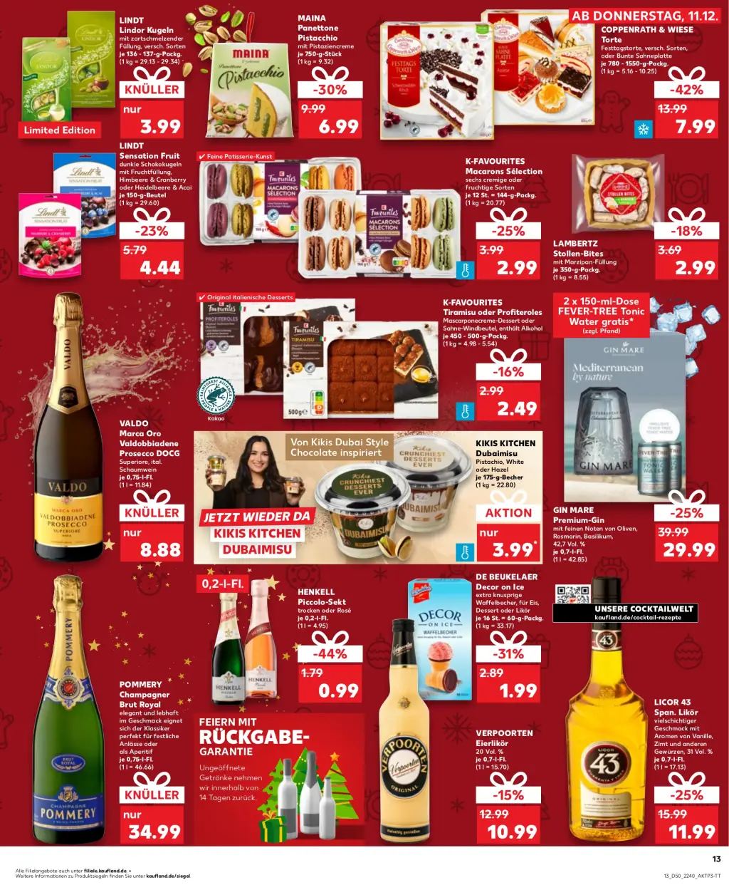 Kaufland Prospekt KW50 mit aktuellen Angeboten und attraktiven Rabatten – günstige Lebensmittel, Sparen Sie bei Kaufland Prospekt diese Woche!