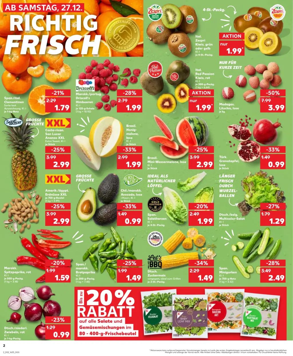 Kaufland Prospekt KW52 mit aktuellen Angeboten und attraktiven Rabatten – günstige Lebensmittel, Sparen Sie bei Kaufland Prospekt diese Woche!