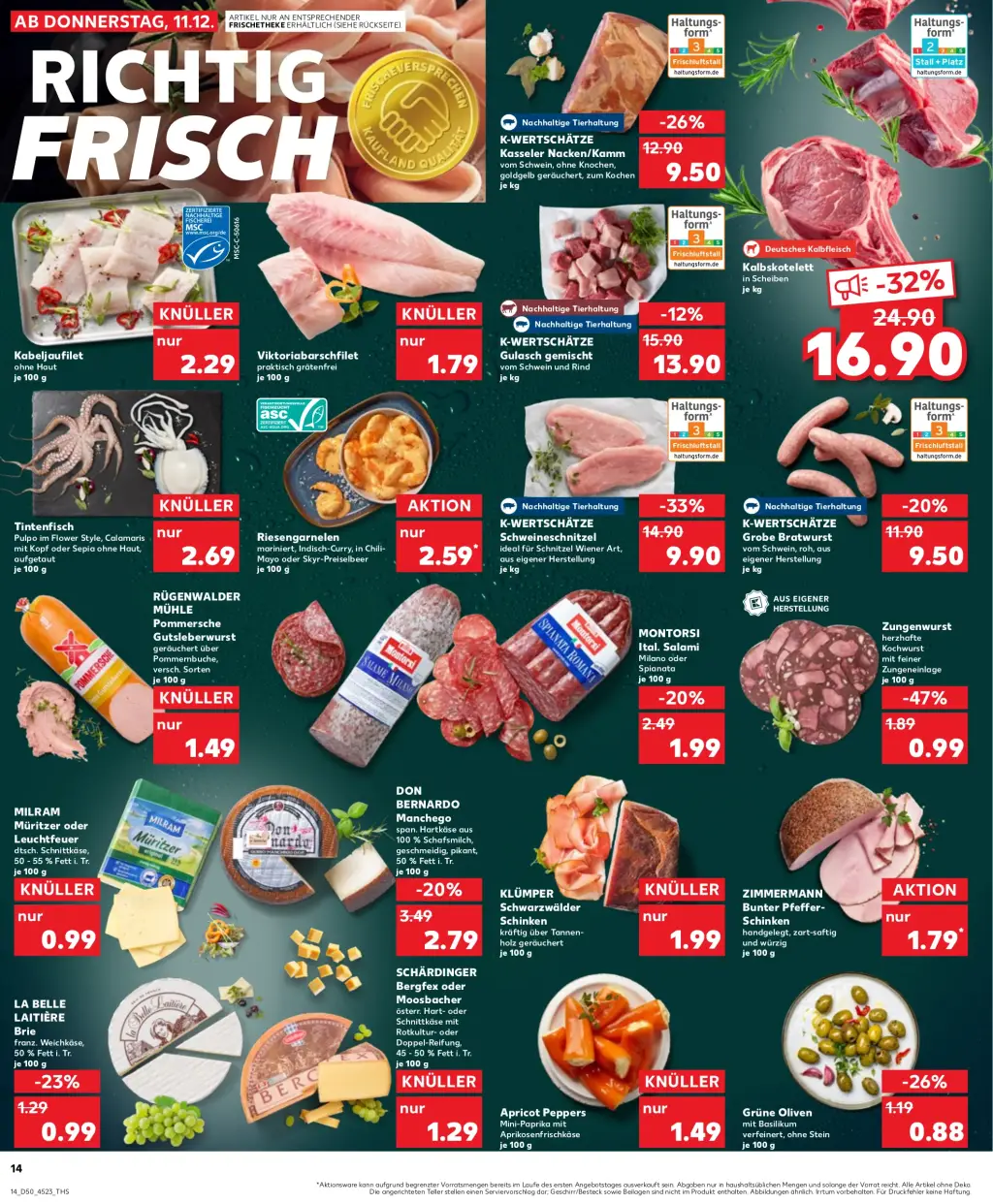 Kaufland Prospekt KW50 mit aktuellen Angeboten und attraktiven Rabatten – günstige Lebensmittel, Sparen Sie bei Kaufland Prospekt diese Woche!