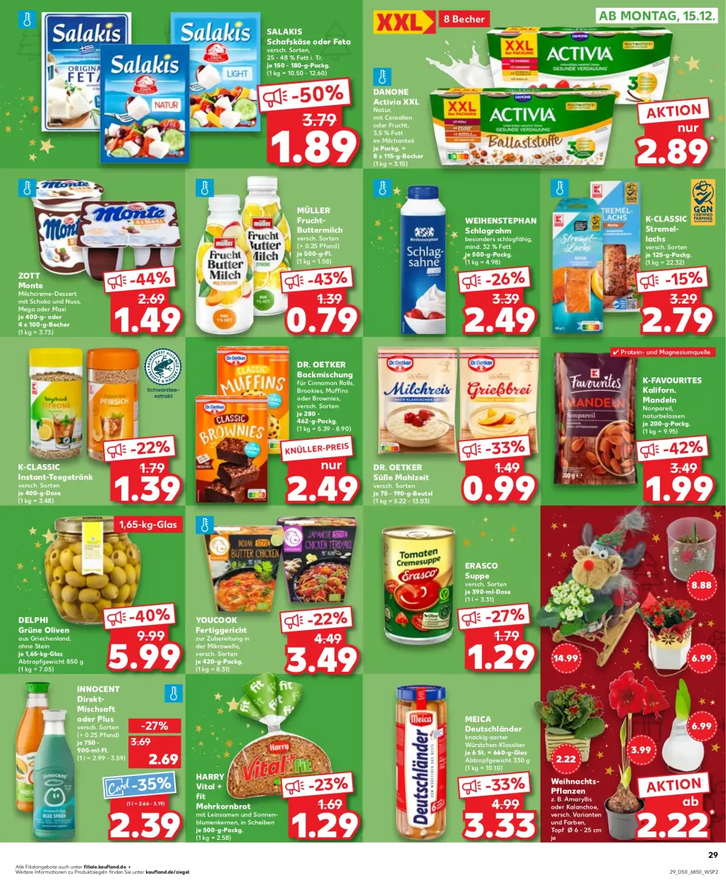 Kaufland Prospekt KW50 mit aktuellen Angeboten und attraktiven Rabatten – günstige Lebensmittel, Sparen Sie bei Kaufland Prospekt diese Woche!