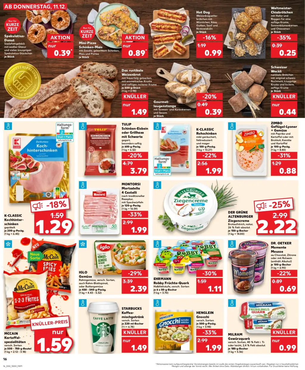 Kaufland Prospekt KW50 mit aktuellen Angeboten und attraktiven Rabatten – günstige Lebensmittel, Sparen Sie bei Kaufland Prospekt diese Woche!