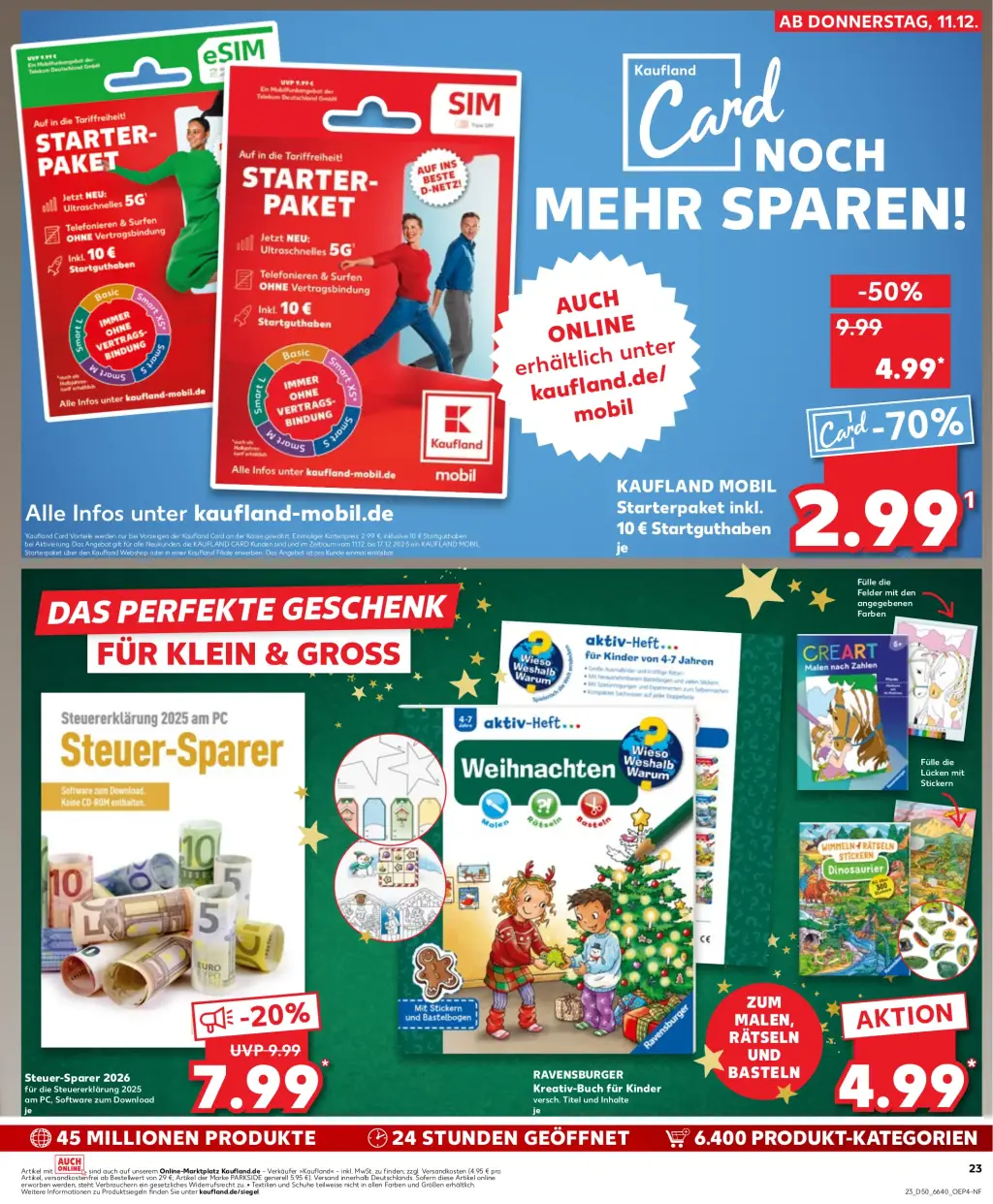 Kaufland Prospekt KW50 mit aktuellen Angeboten und attraktiven Rabatten – günstige Lebensmittel, Sparen Sie bei Kaufland Prospekt diese Woche!