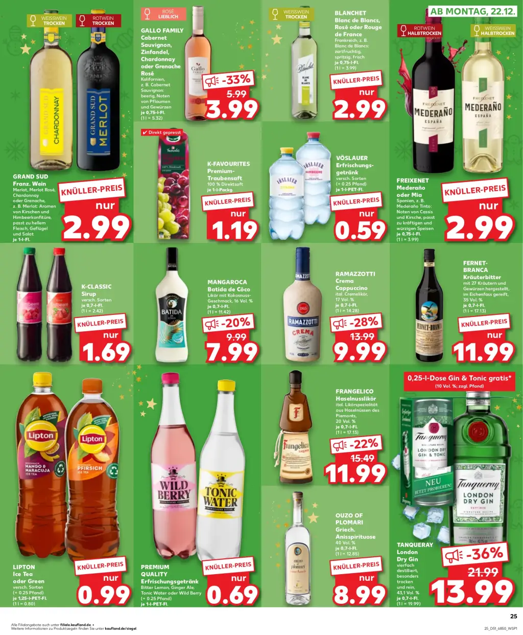 Kaufland Prospekt KW51 mit aktuellen Angeboten und attraktiven Rabatten – günstige Lebensmittel, Sparen Sie bei Kaufland Prospekt diese Woche!