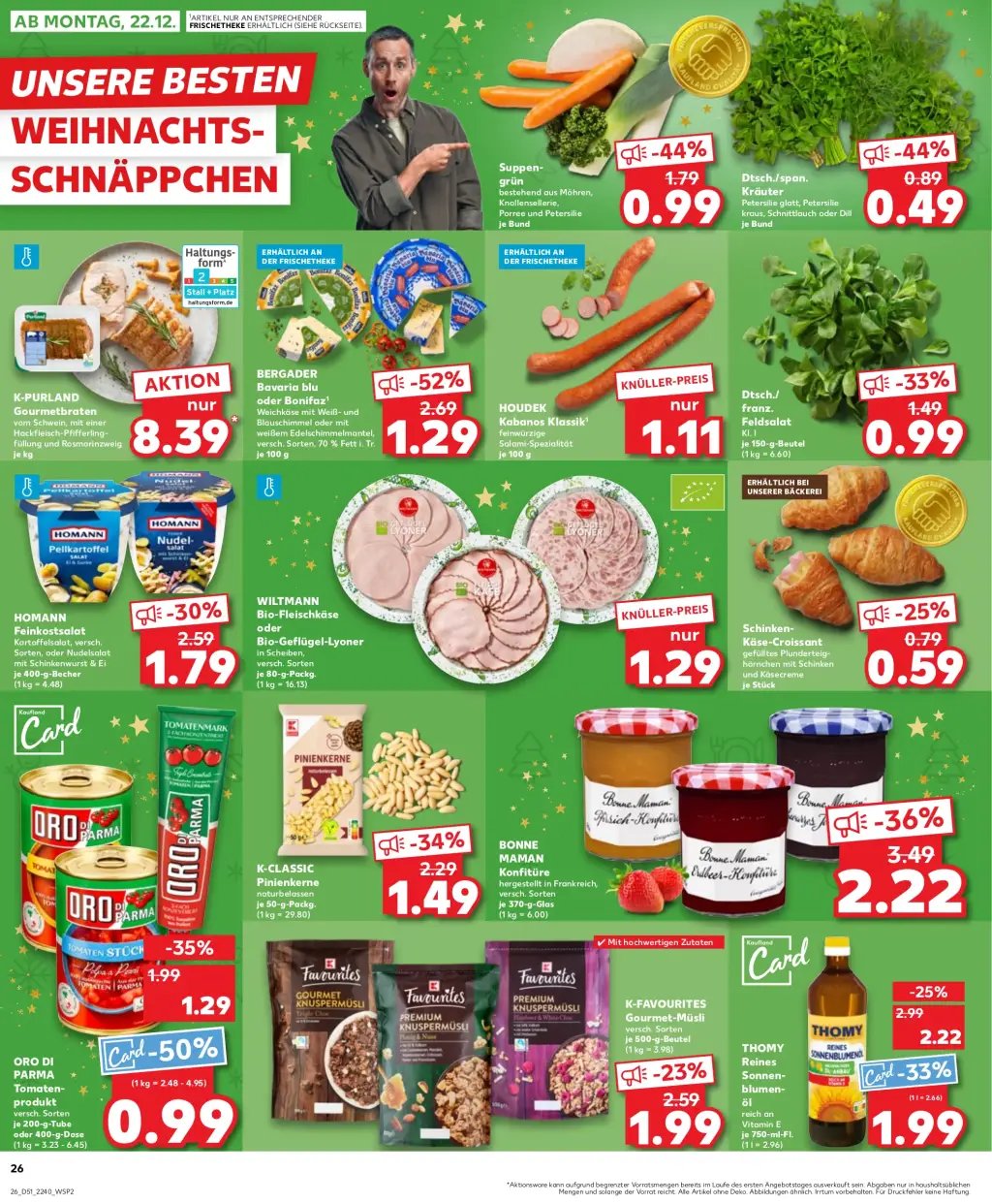 Kaufland Prospekt KW51 mit aktuellen Angeboten und attraktiven Rabatten – günstige Lebensmittel, Sparen Sie bei Kaufland Prospekt diese Woche!