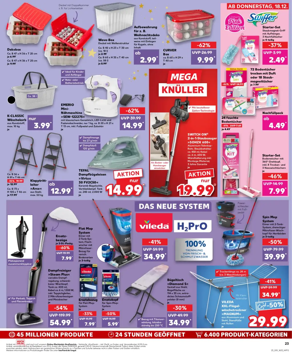 Kaufland Prospekt KW51 mit aktuellen Angeboten und attraktiven Rabatten – günstige Lebensmittel, Sparen Sie bei Kaufland Prospekt diese Woche!