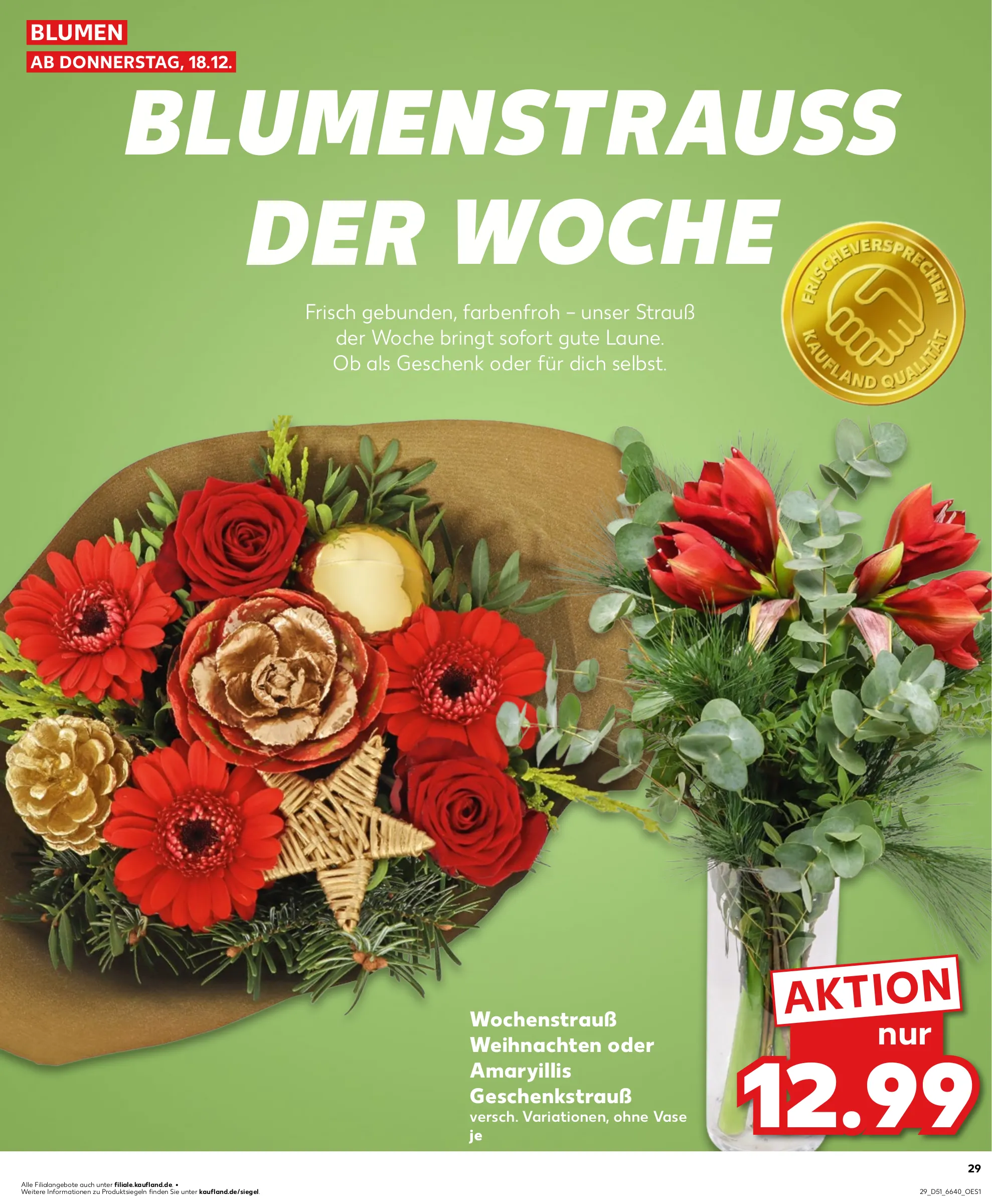 Kaufland Prospekt KW51 mit aktuellen Angeboten und attraktiven Rabatten – günstige Lebensmittel, Sparen Sie bei Kaufland Prospekt diese Woche!