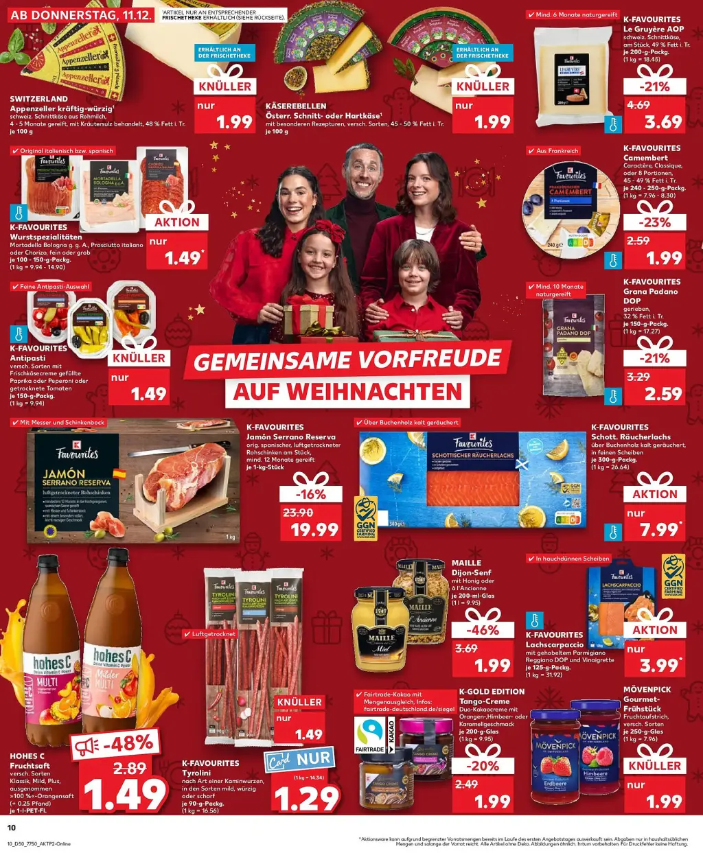 Kaufland Prospekt KW51 mit aktuellen Angeboten und attraktiven Rabatten – günstige Lebensmittel, Sparen Sie bei Kaufland Prospekt diese Woche!