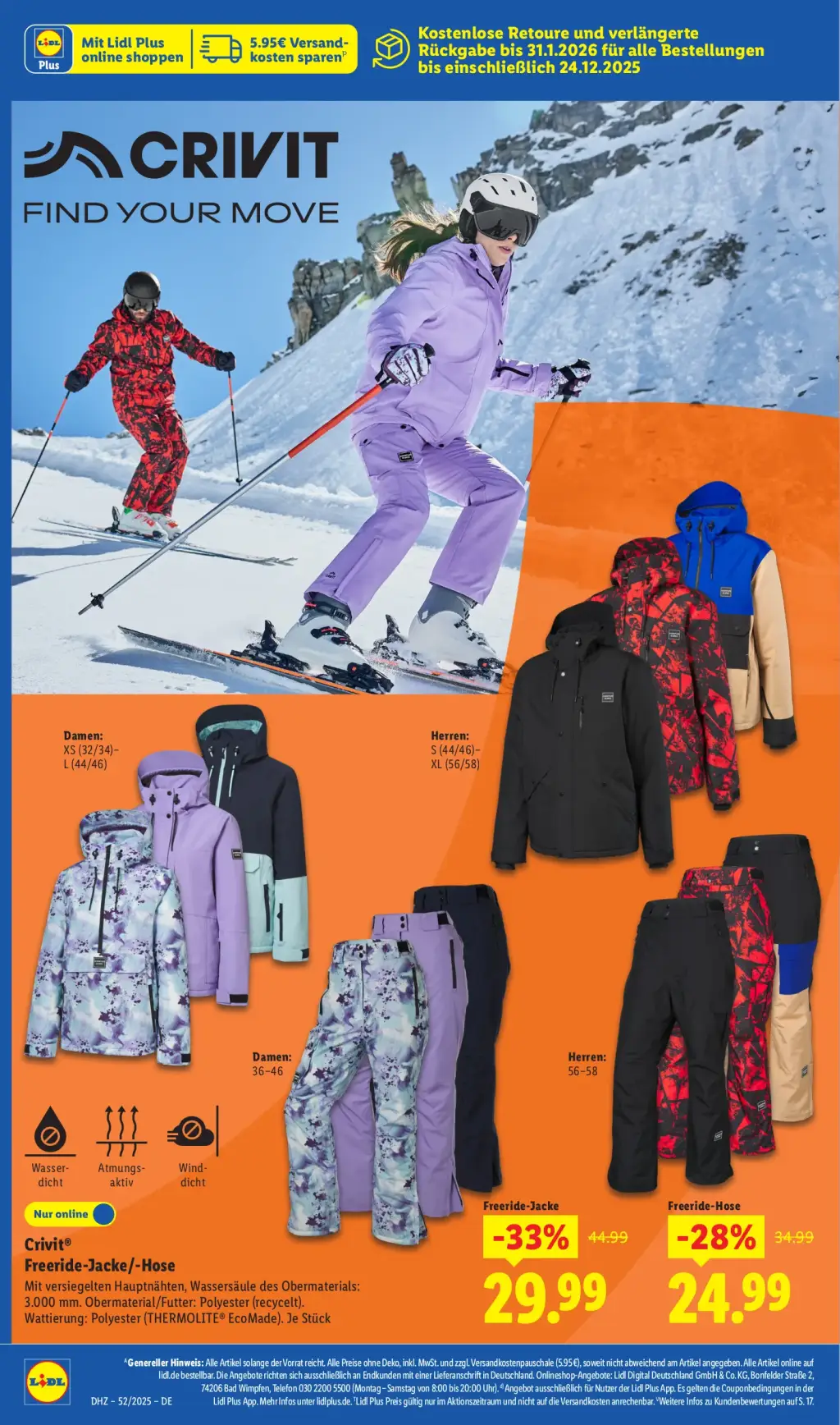 Lidl Prospekt KW52 mit aktuellen Angeboten und attraktiven Rabatten – günstige Lebensmittel, Sparen Sie bei Lidl Prospekt diese Woche!