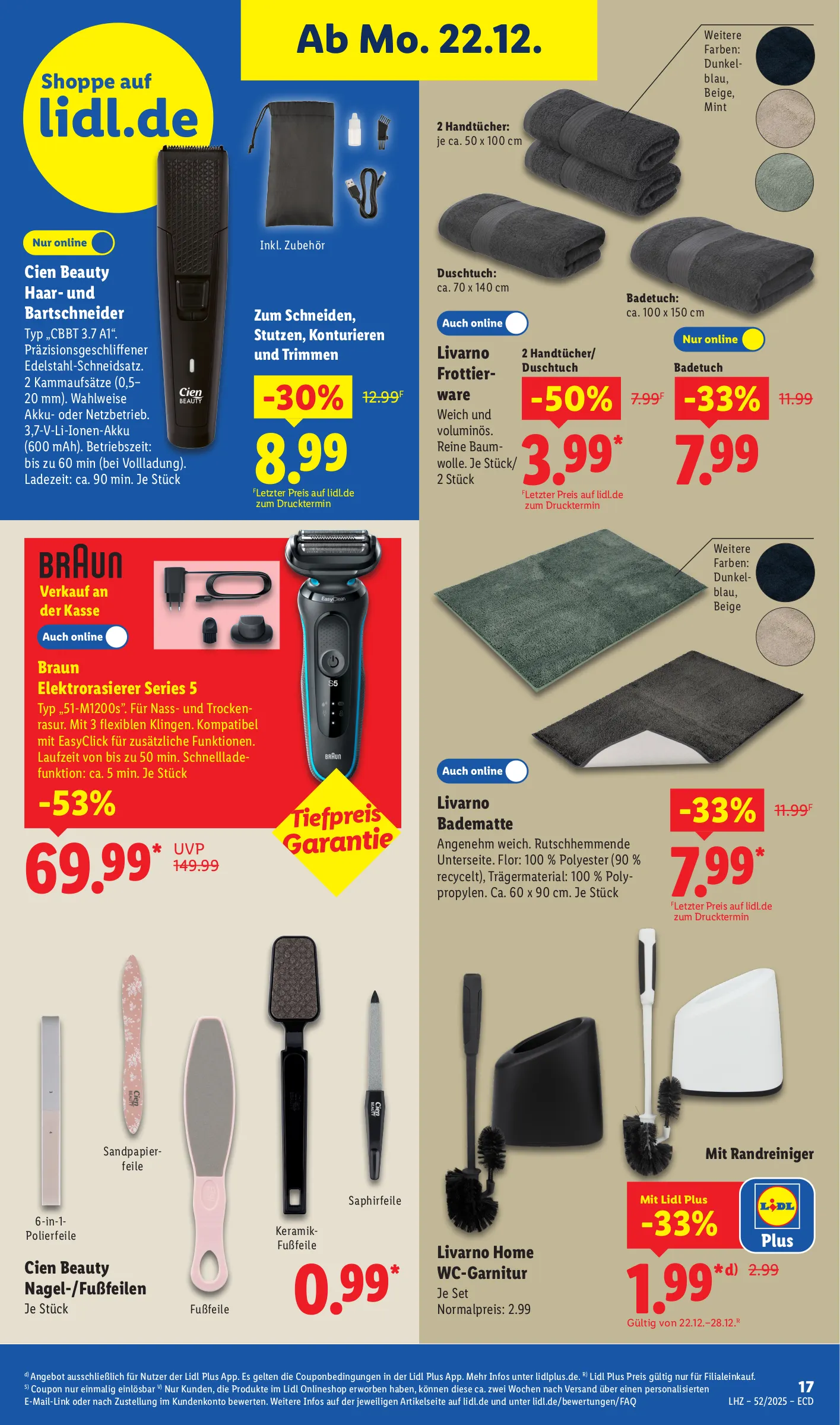 Lidl Prospekt KW52 mit aktuellen Angeboten und attraktiven Rabatten – günstige Lebensmittel, Sparen Sie bei Lidl Prospekt diese Woche!