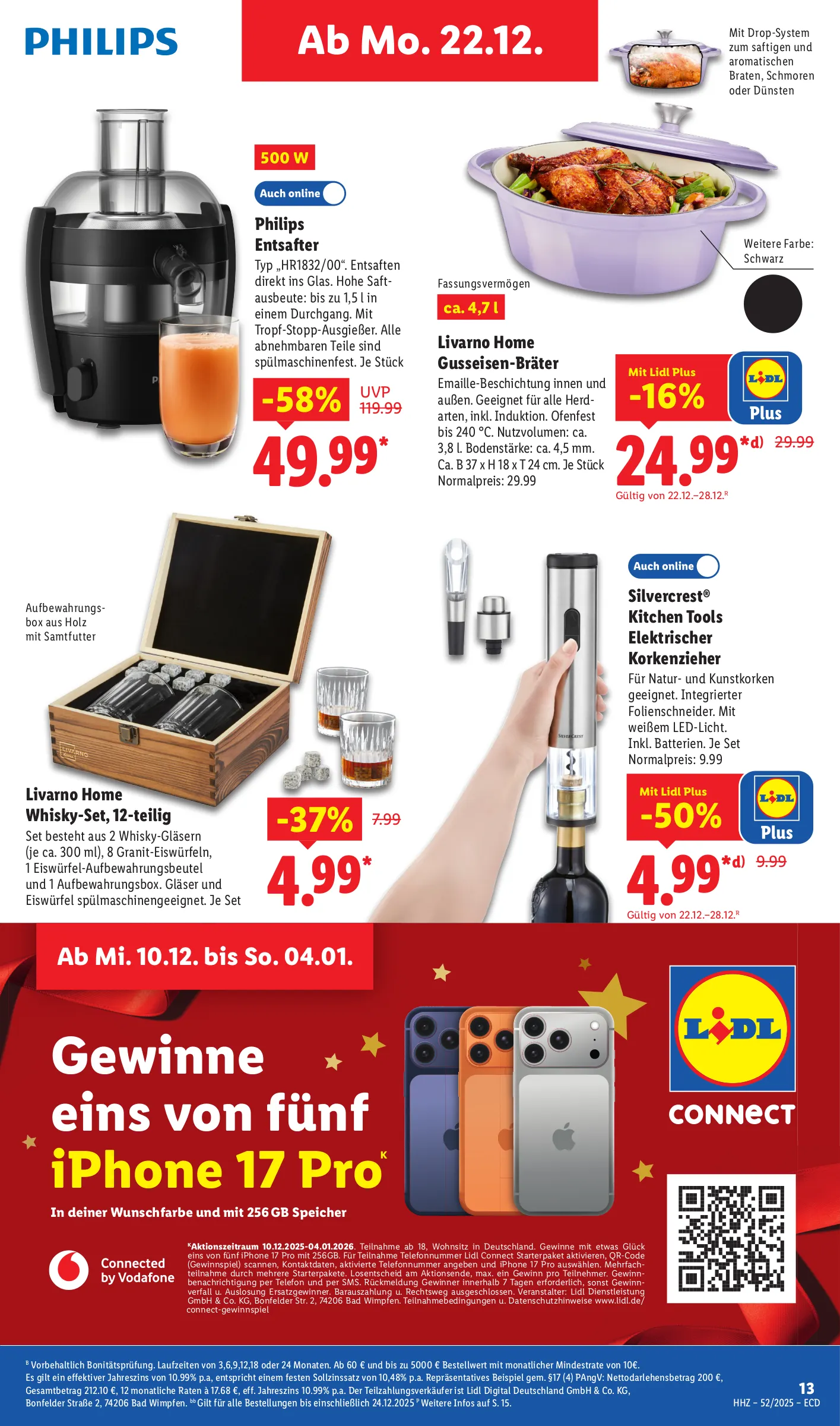 Lidl Prospekt KW52 mit aktuellen Angeboten und attraktiven Rabatten – günstige Lebensmittel, Sparen Sie bei Lidl Prospekt diese Woche!