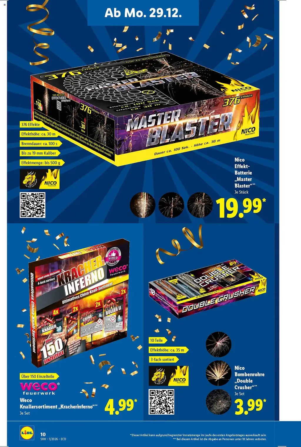 Lidl Prospekt KW01 mit aktuellen Angeboten und attraktiven Rabatten – günstige Lebensmittel, Sparen Sie bei Lidl Prospekt diese Woche!