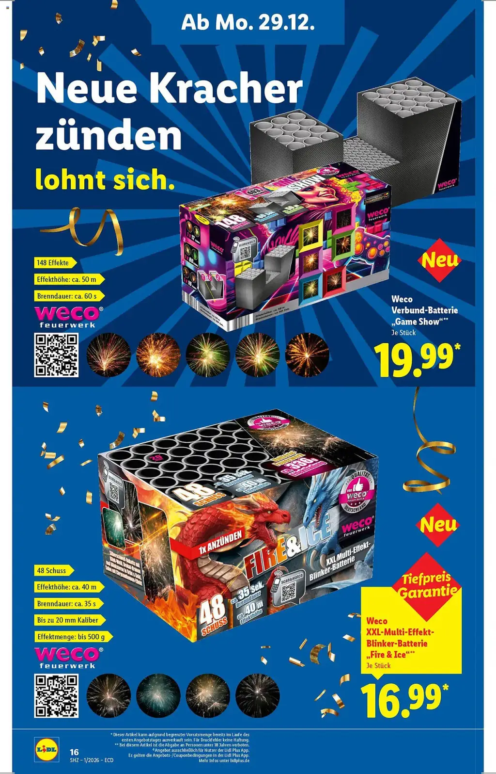 Lidl Prospekt KW01 mit aktuellen Angeboten und attraktiven Rabatten – günstige Lebensmittel, Sparen Sie bei Lidl Prospekt diese Woche!