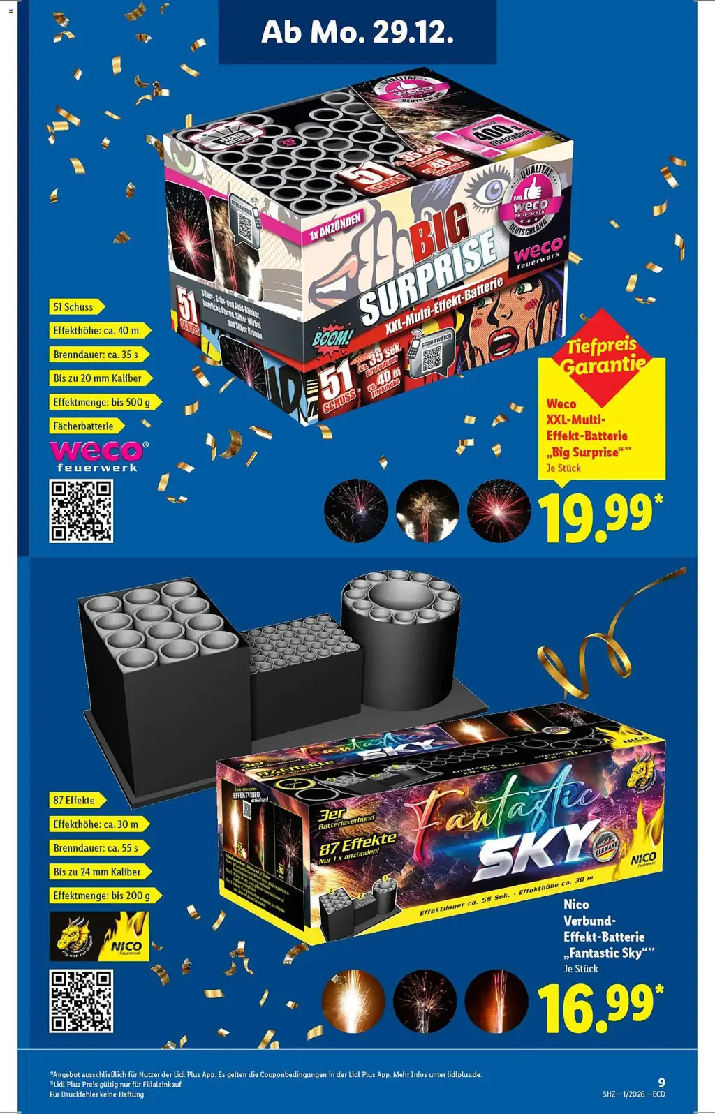 Lidl Prospekt KW01 mit aktuellen Angeboten und attraktiven Rabatten – günstige Lebensmittel, Sparen Sie bei Lidl Prospekt diese Woche!