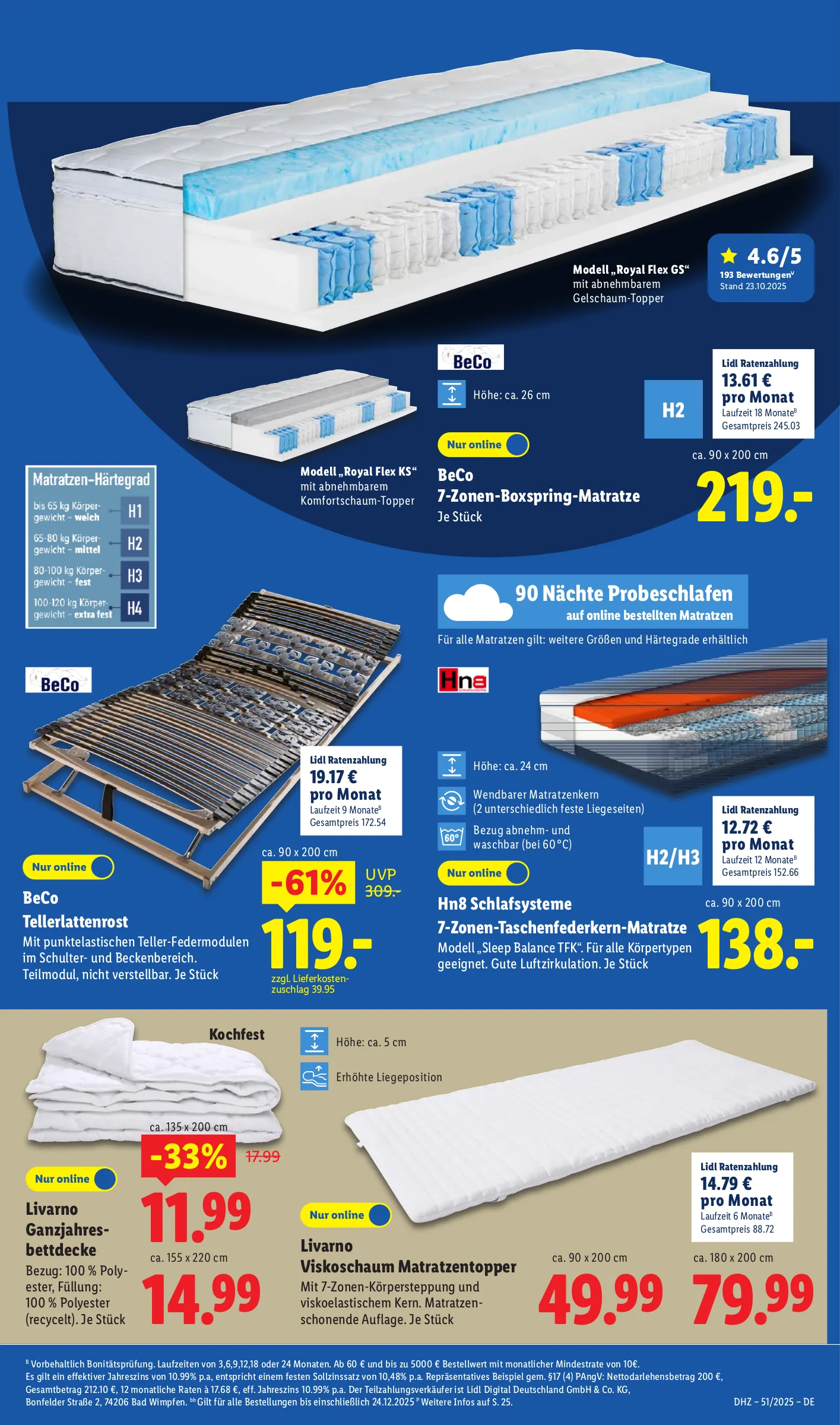 Lidl Prospekt KW51 mit aktuellen Angeboten und attraktiven Rabatten – günstige Lebensmittel, Sparen Sie bei Lidl Prospekt diese Woche!