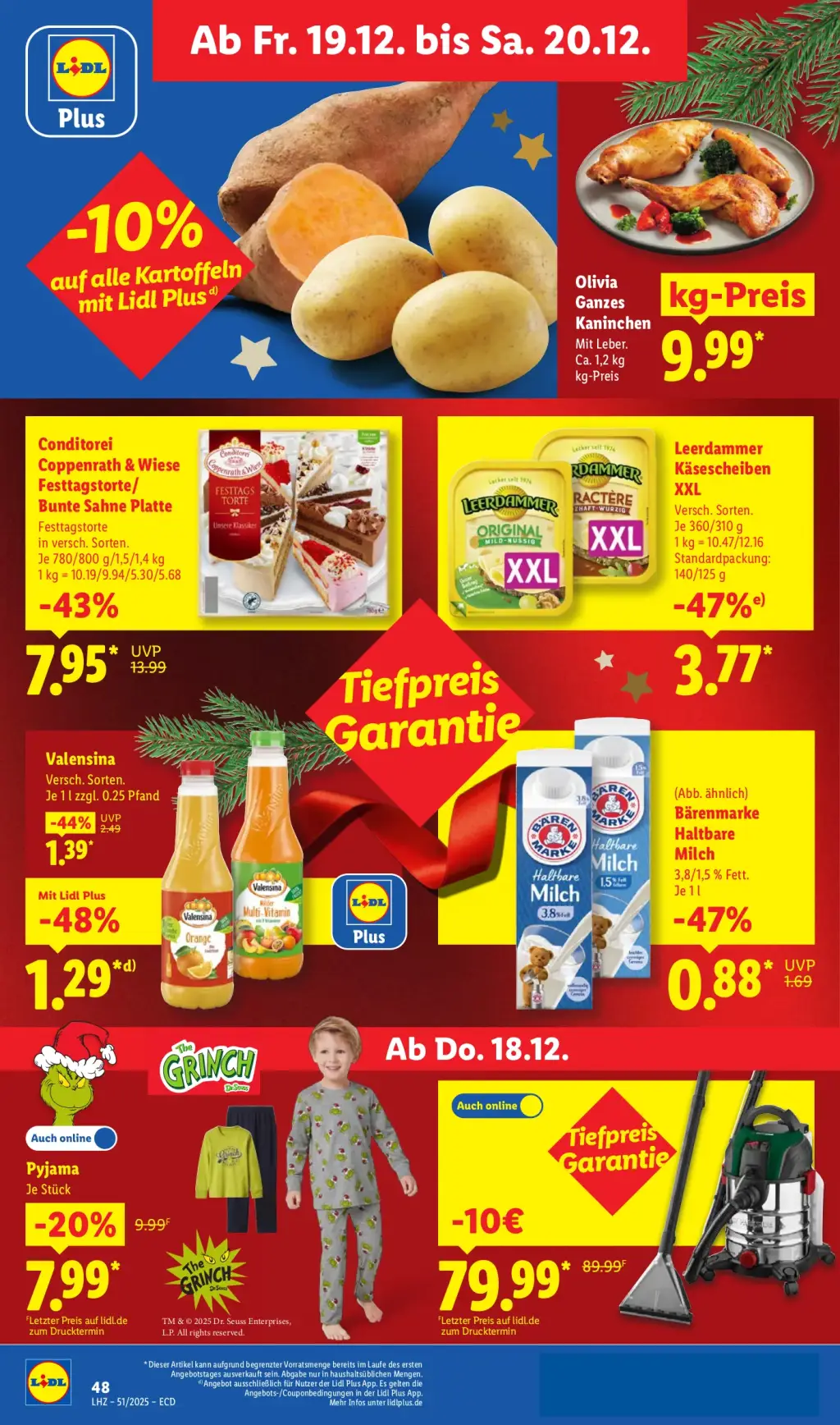 Lidl Prospekt KW51 mit aktuellen Angeboten und attraktiven Rabatten – günstige Lebensmittel, Sparen Sie bei Lidl Prospekt diese Woche!