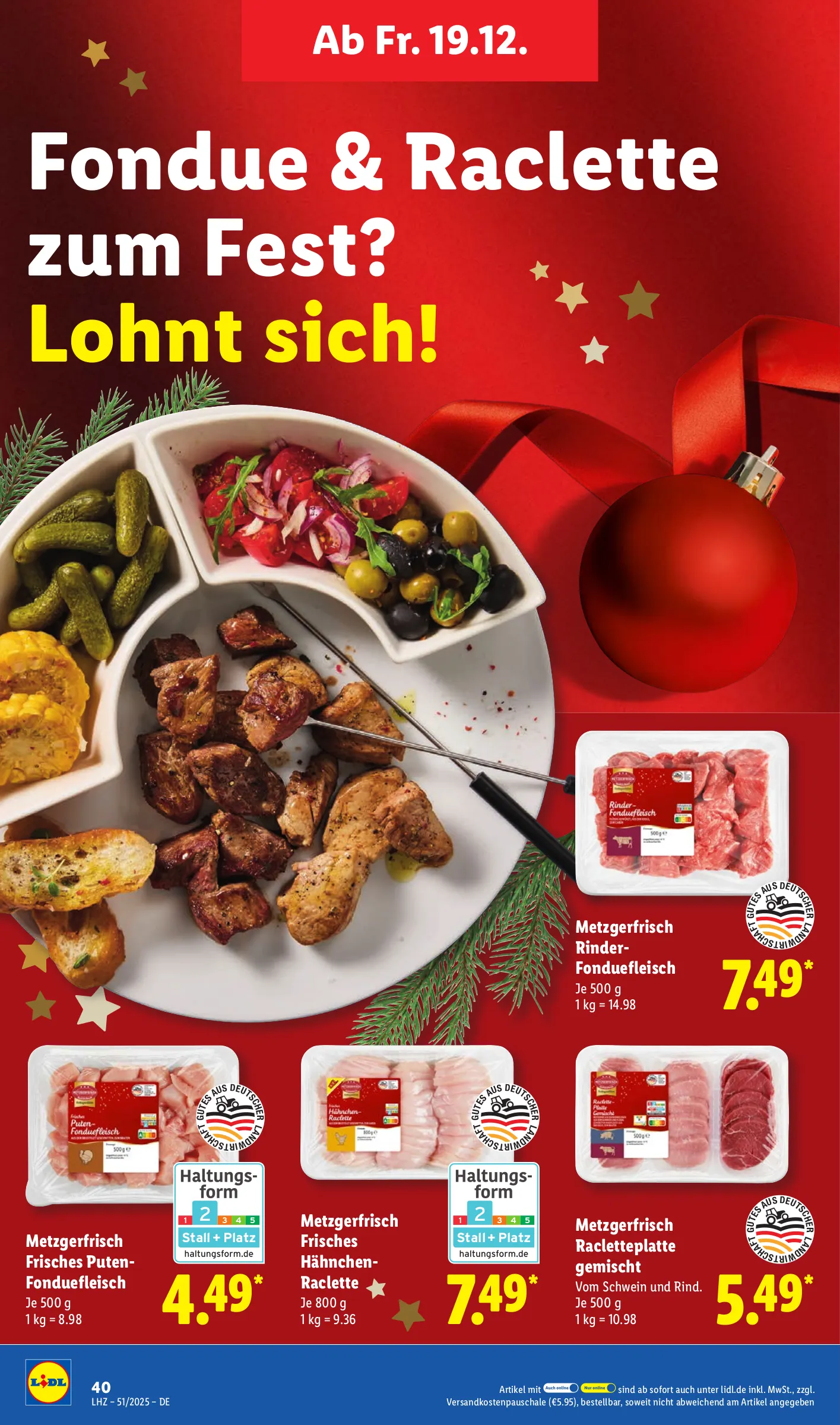 Lidl Prospekt KW51 mit aktuellen Angeboten und attraktiven Rabatten – günstige Lebensmittel, Sparen Sie bei Lidl Prospekt diese Woche!