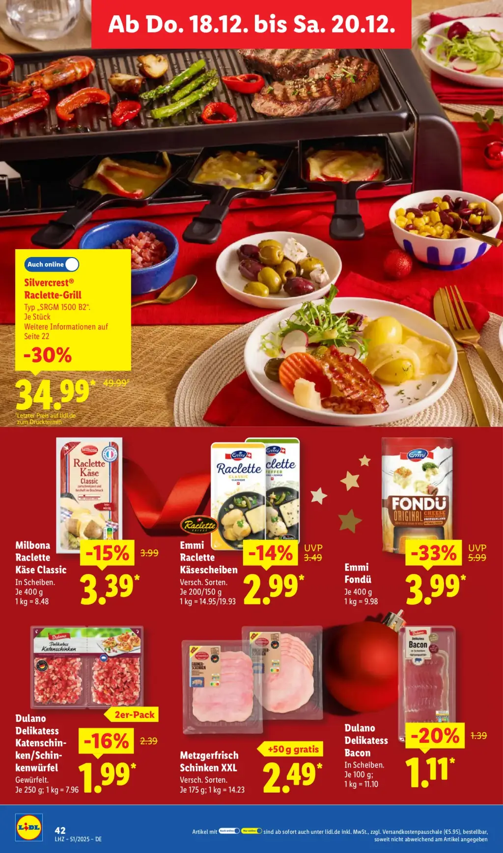 Lidl Prospekt KW51 mit aktuellen Angeboten und attraktiven Rabatten – günstige Lebensmittel, Sparen Sie bei Lidl Prospekt diese Woche!