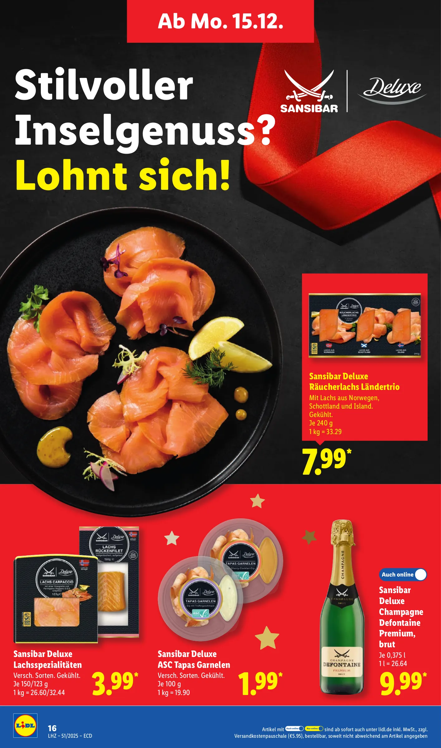 Lidl Prospekt KW51 mit aktuellen Angeboten und attraktiven Rabatten – günstige Lebensmittel, Sparen Sie bei Lidl Prospekt diese Woche!