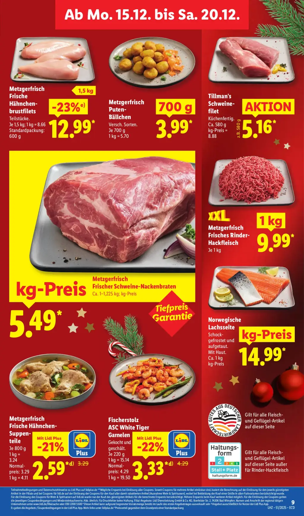 Lidl Prospekt KW51 mit aktuellen Angeboten und attraktiven Rabatten – günstige Lebensmittel, Sparen Sie bei Lidl Prospekt diese Woche!