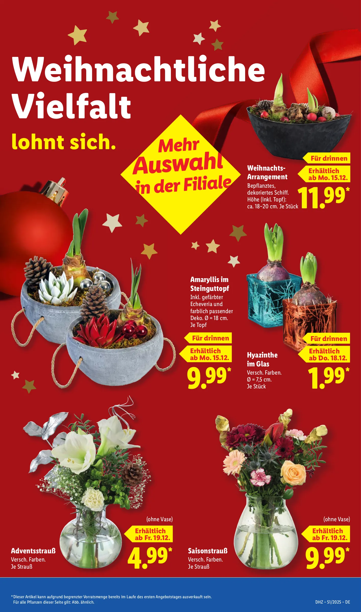 Lidl Prospekt KW51 mit aktuellen Angeboten und attraktiven Rabatten – günstige Lebensmittel, Sparen Sie bei Lidl Prospekt diese Woche!