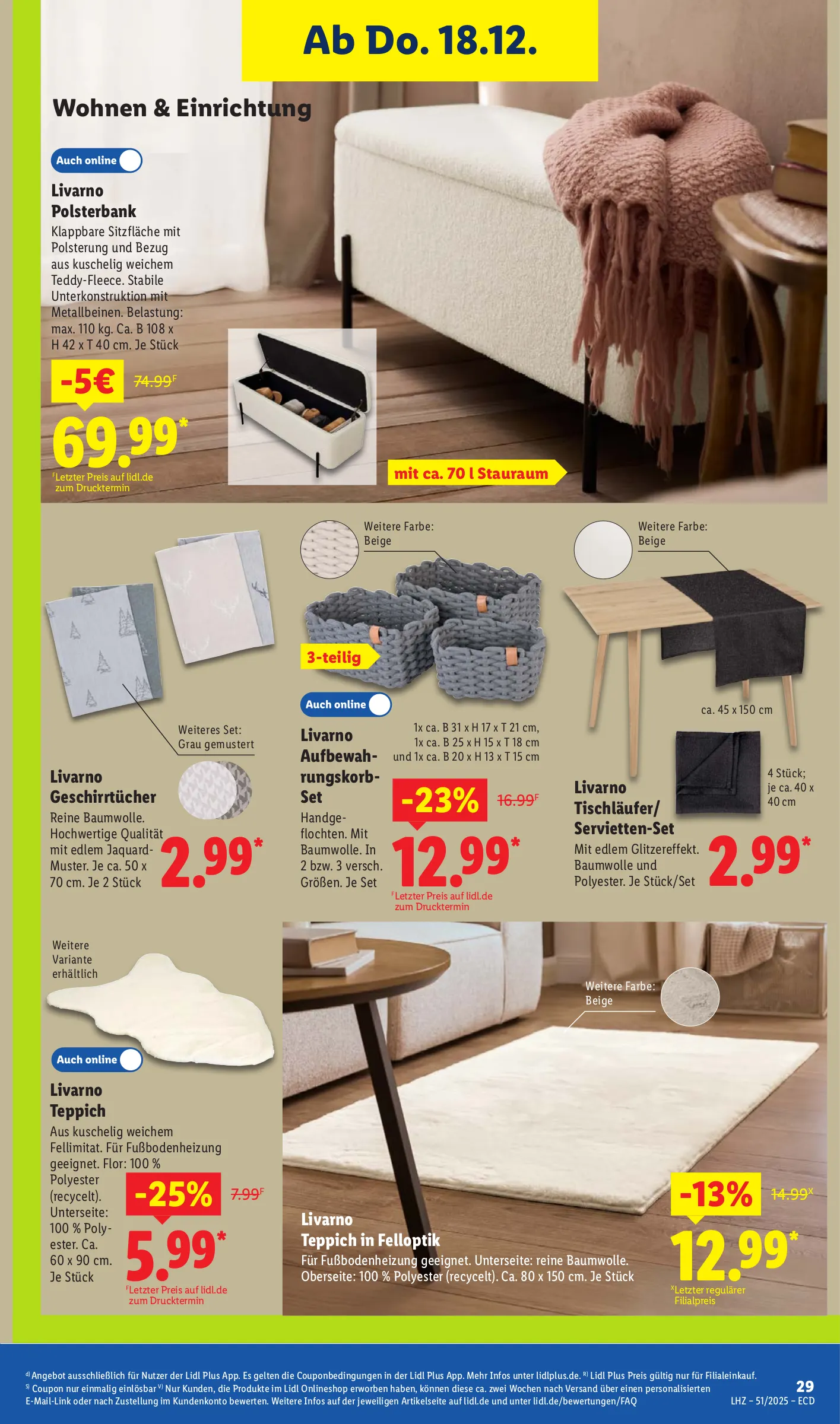 Lidl Prospekt KW51 mit aktuellen Angeboten und attraktiven Rabatten – günstige Lebensmittel, Sparen Sie bei Lidl Prospekt diese Woche!