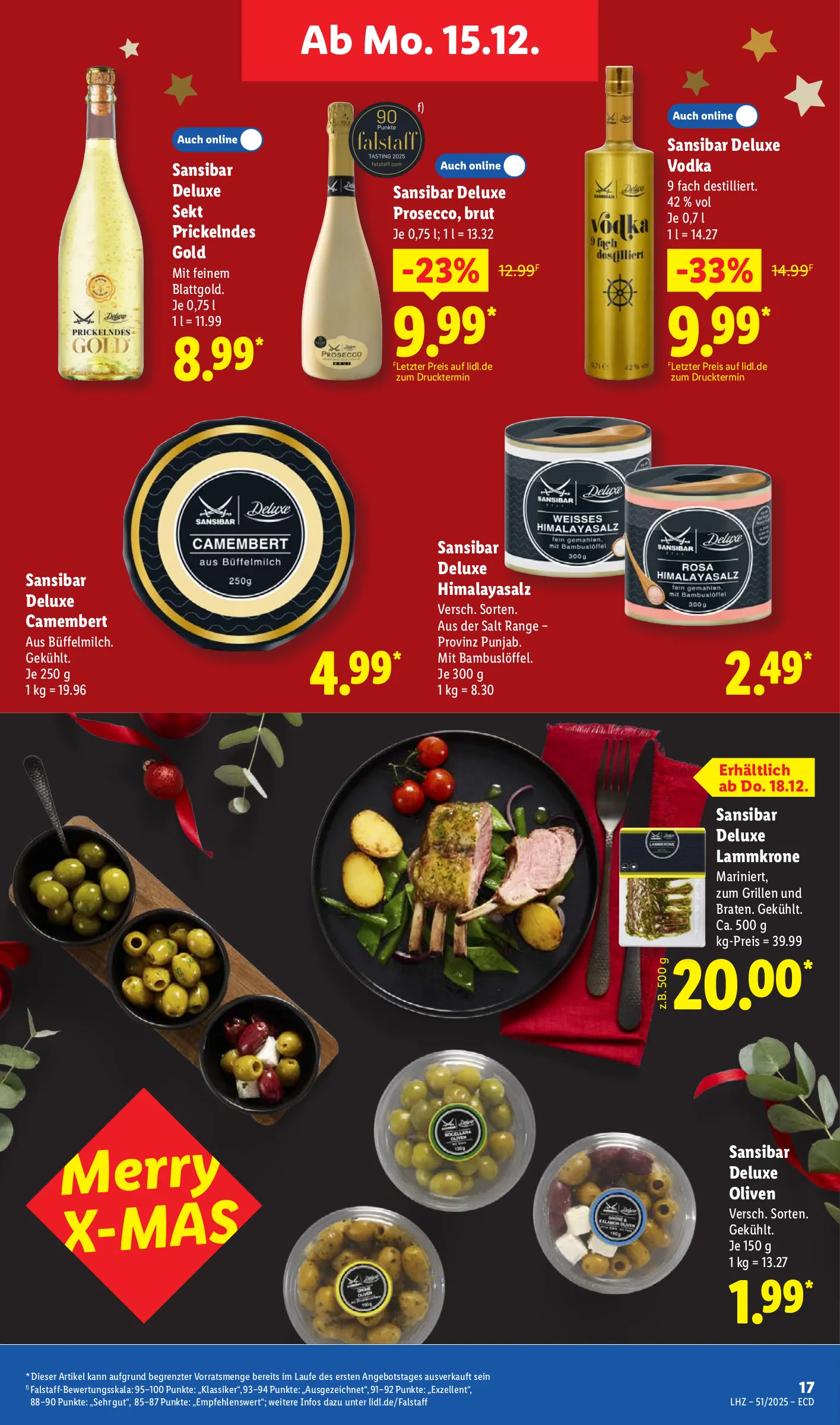 Lidl Prospekt KW51 mit aktuellen Angeboten und attraktiven Rabatten – günstige Lebensmittel, Sparen Sie bei Lidl Prospekt diese Woche!