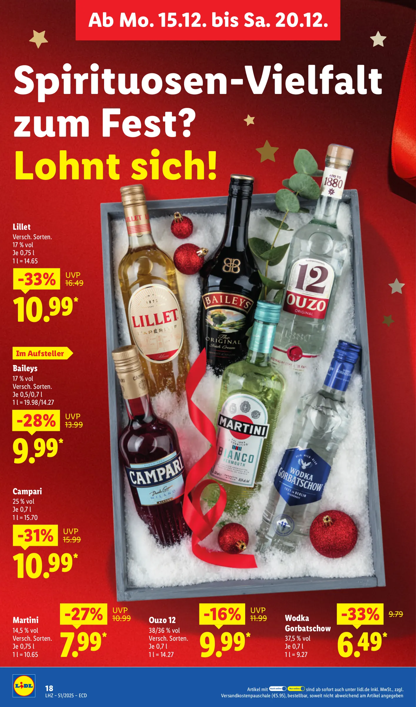 Lidl Prospekt KW51 mit aktuellen Angeboten und attraktiven Rabatten – günstige Lebensmittel, Sparen Sie bei Lidl Prospekt diese Woche!