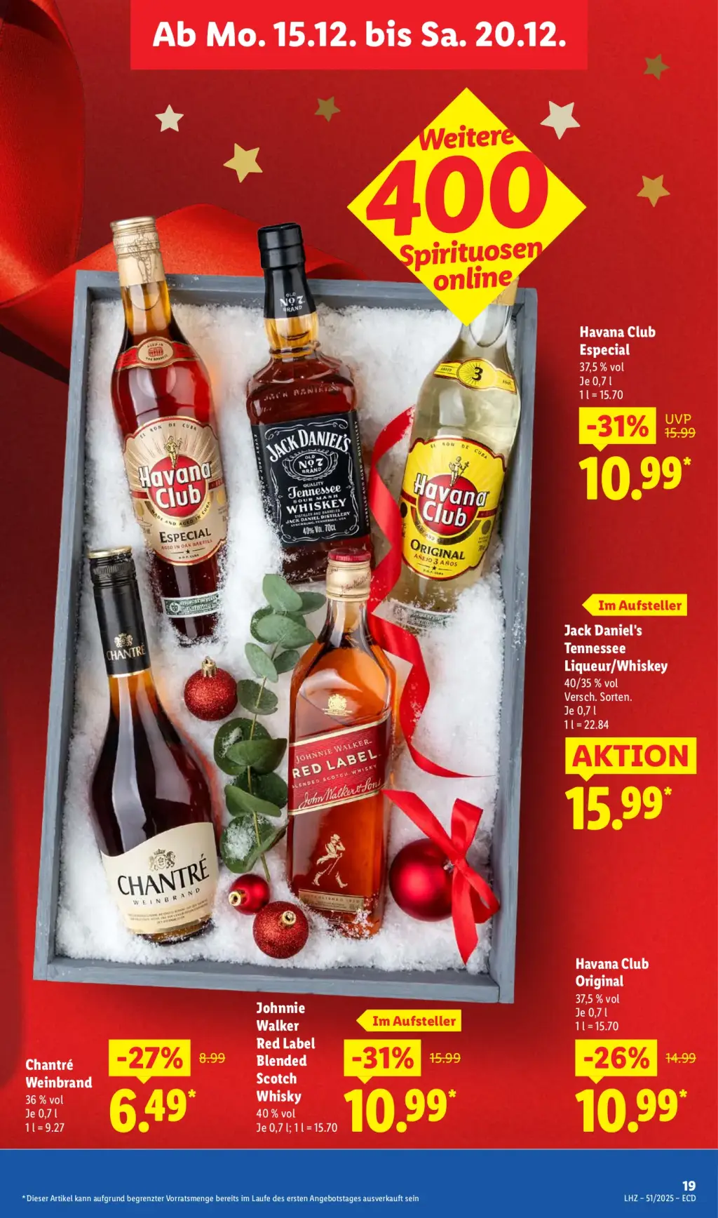 Lidl Prospekt KW51 mit aktuellen Angeboten und attraktiven Rabatten – günstige Lebensmittel, Sparen Sie bei Lidl Prospekt diese Woche!