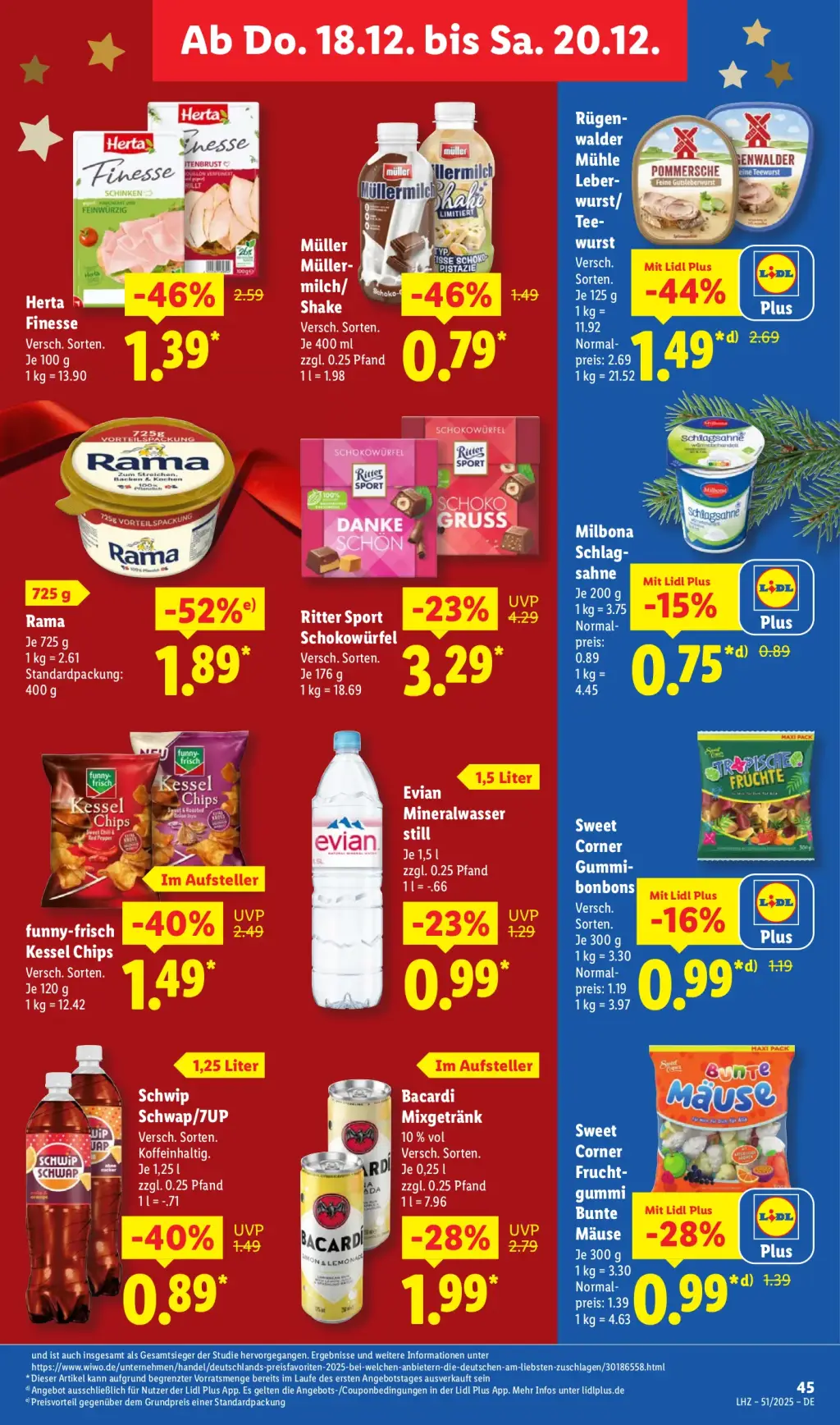 Lidl Prospekt KW51 mit aktuellen Angeboten und attraktiven Rabatten – günstige Lebensmittel, Sparen Sie bei Lidl Prospekt diese Woche!