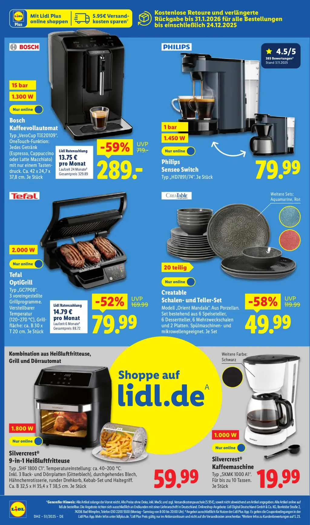 Lidl Prospekt KW51 mit aktuellen Angeboten und attraktiven Rabatten – günstige Lebensmittel, Sparen Sie bei Lidl Prospekt diese Woche!